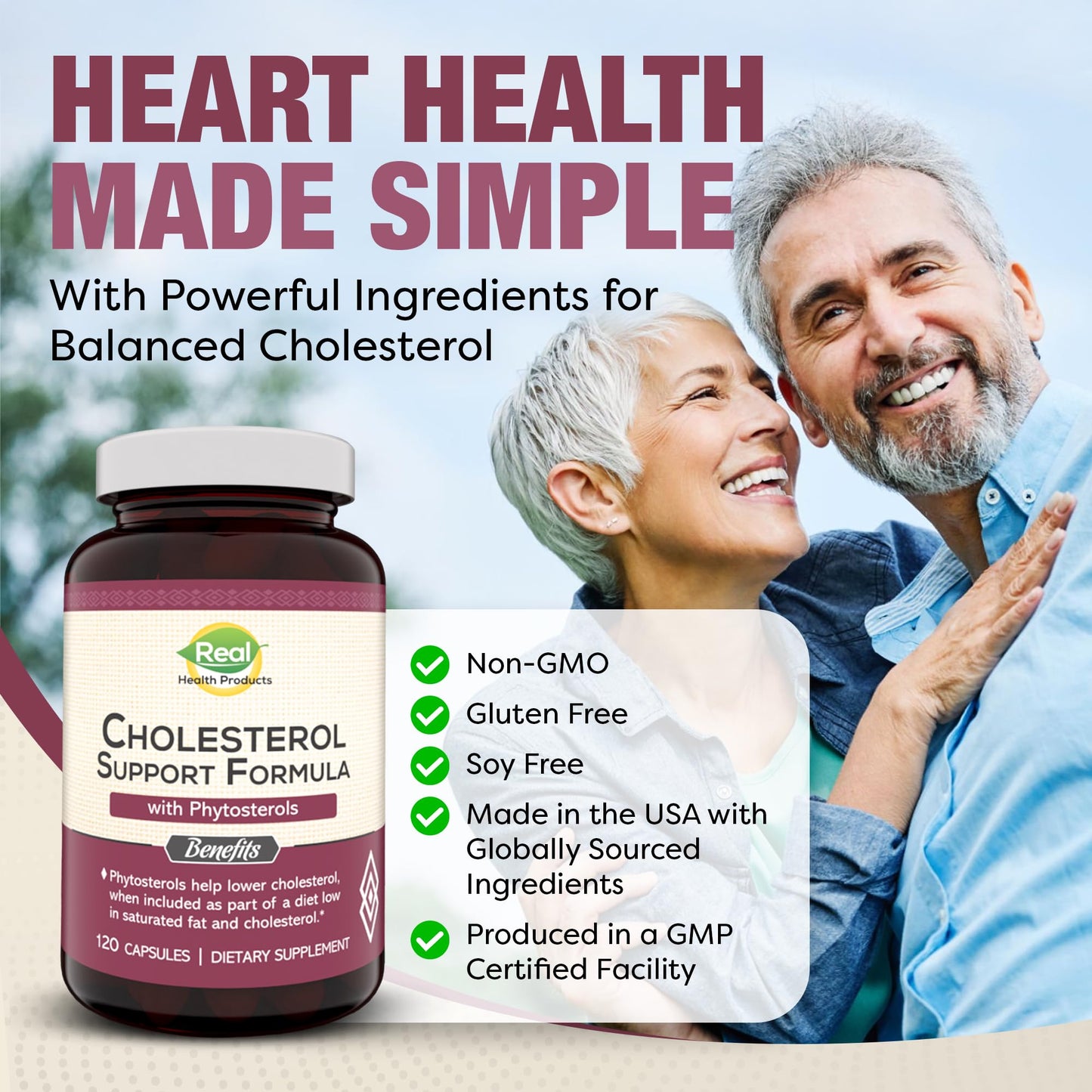 RHP Advanced Cholesterol Health Complex with Plant Sterols Capsules, 120 Count