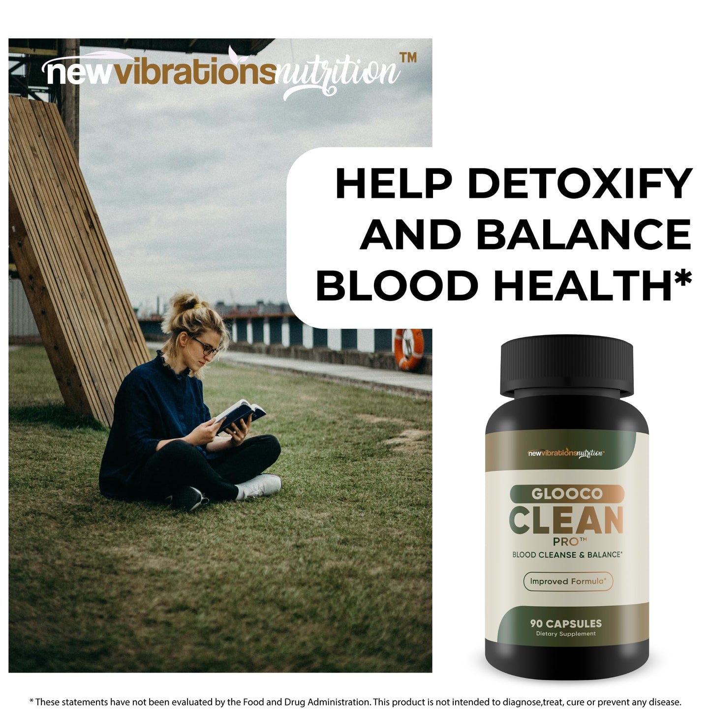 New Vibrations Nutrition Glooco Clean Pro Capsule, 90 Count