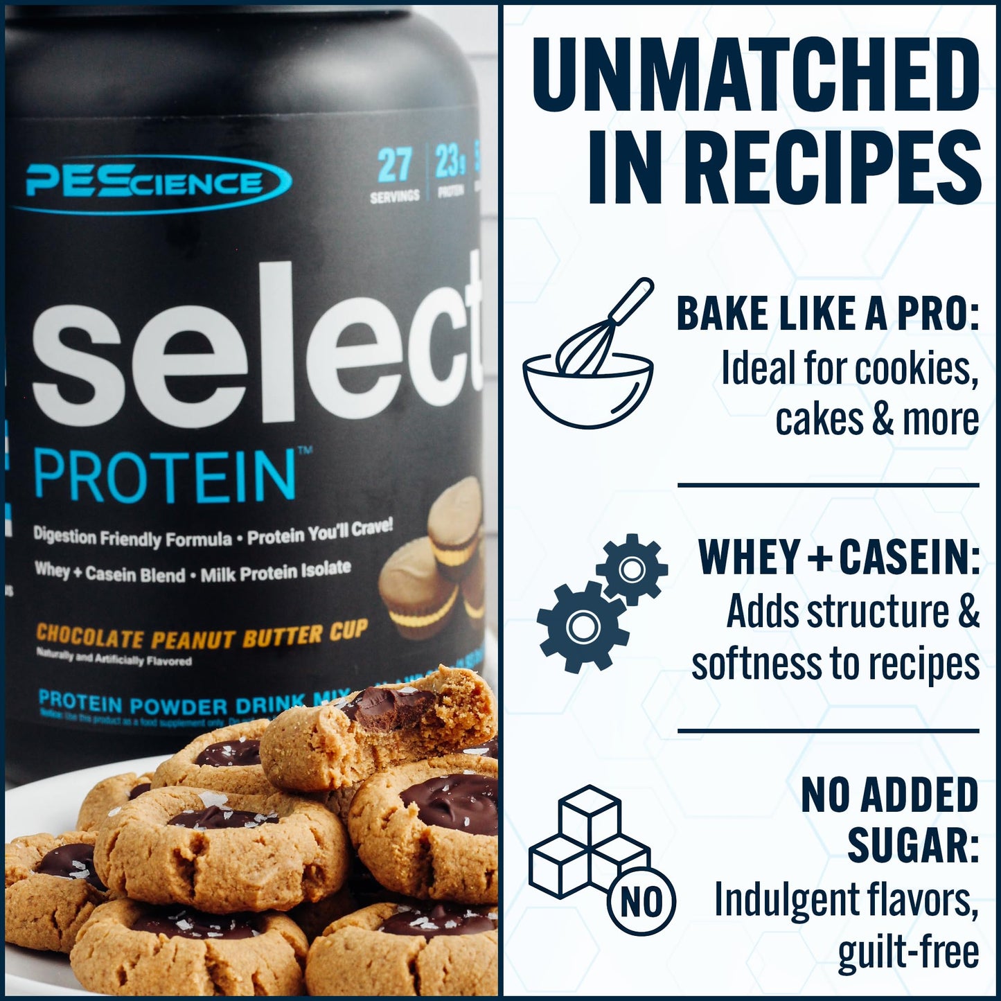 PEScience Select Protein Powder Whey and Casein Blend, 5 Servings
