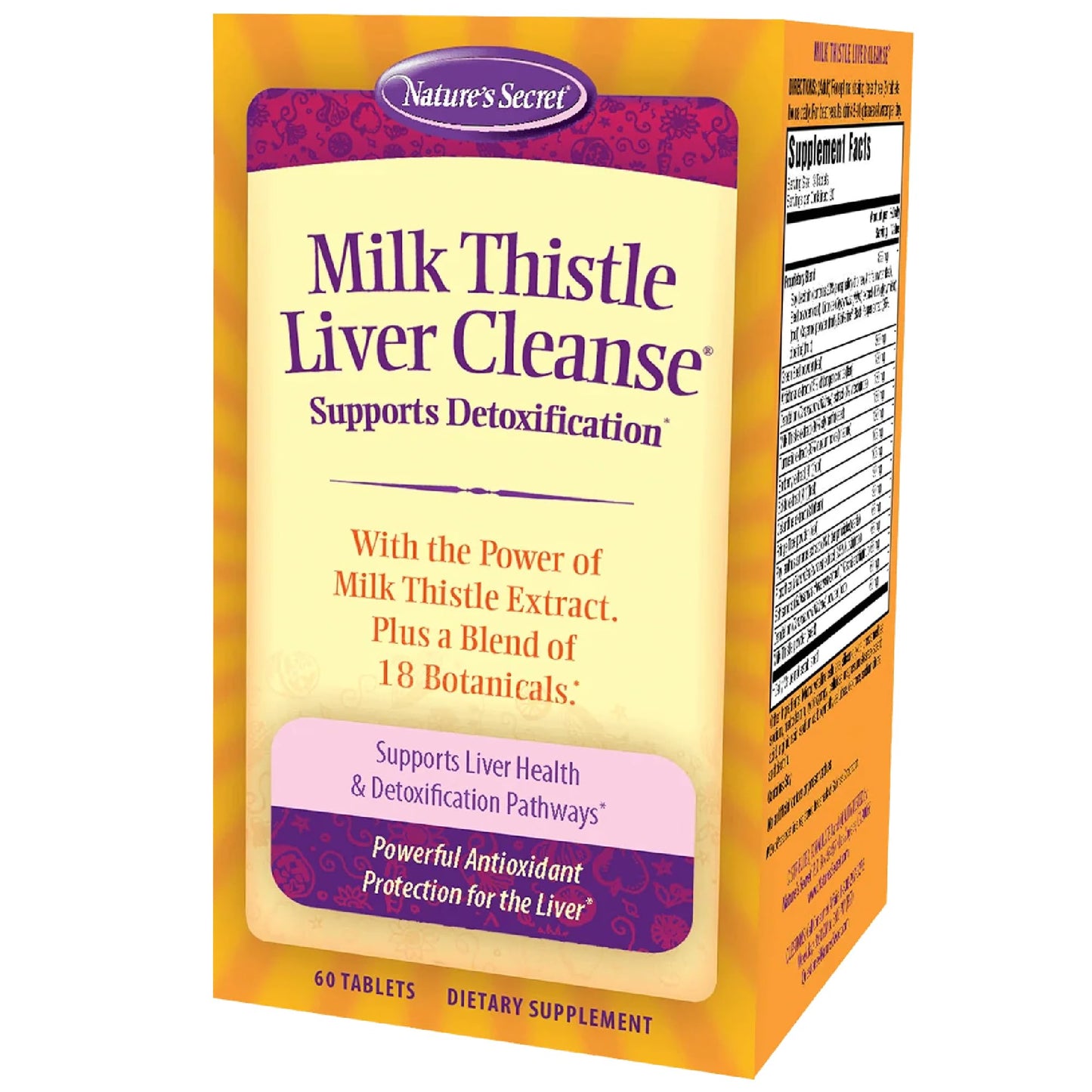 Nature's Secret Milk Thistle Liver Cleanse, 60 Tablets