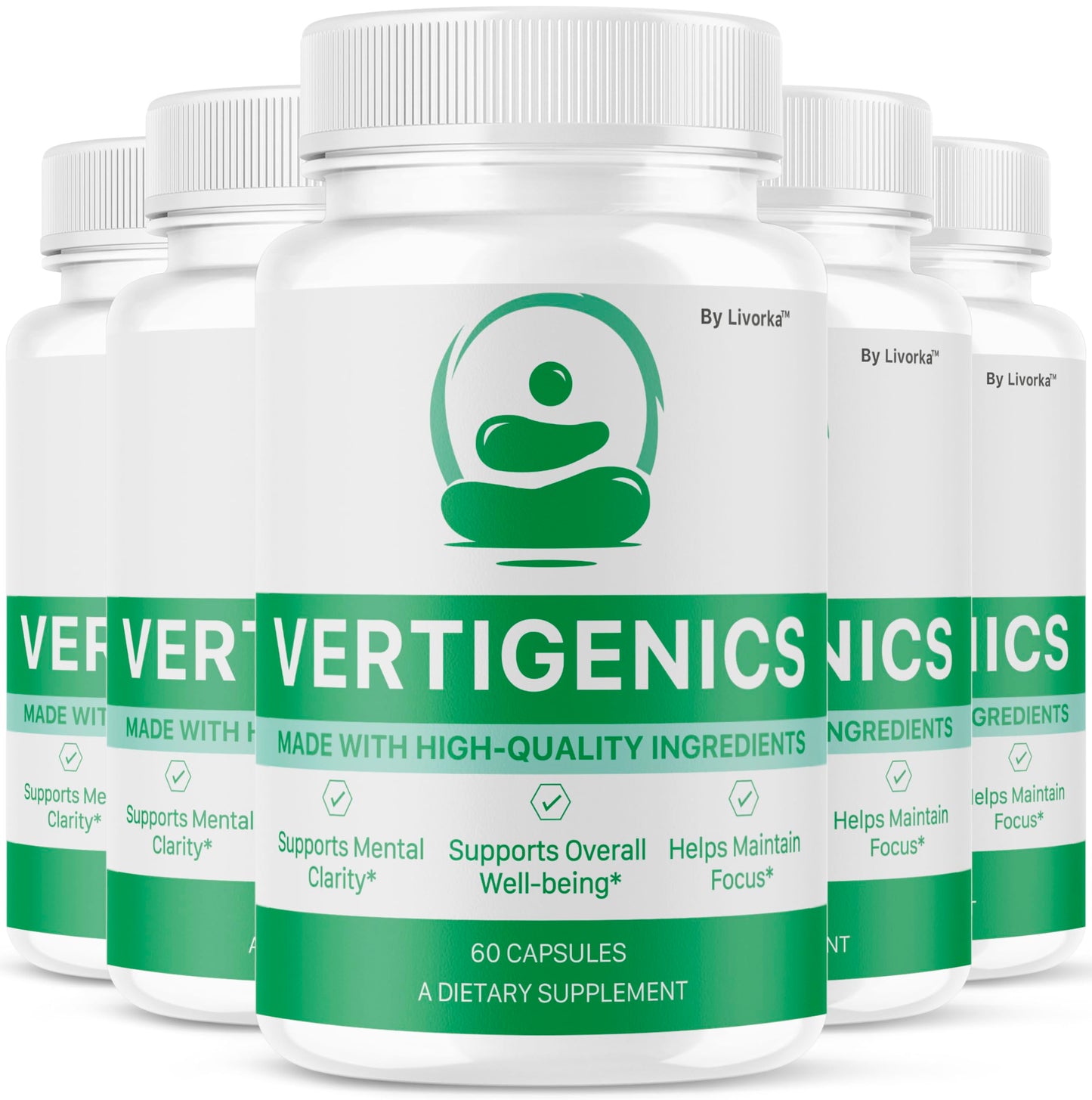 LIVORKA Vertigenics Supplement Capsules, 300 Capsules