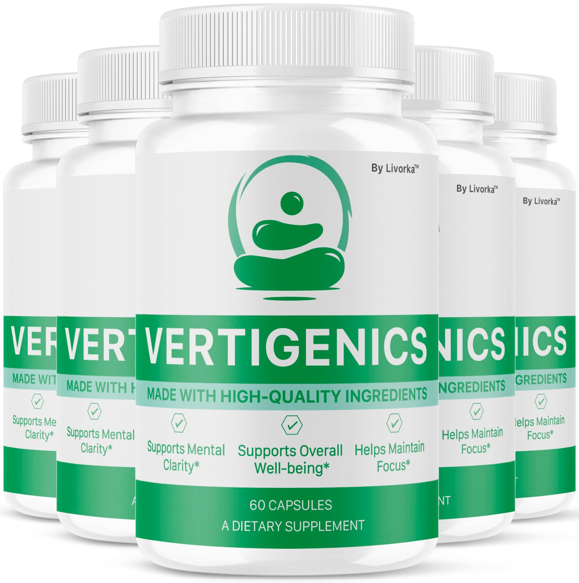 LIVORKA Vertigenics Supplement Capsules, 300 Capsules