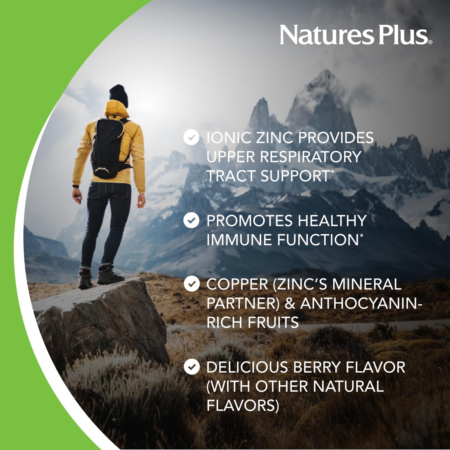 NaturesPlus Immune Zinc Lozenge Lozenges 60 Count