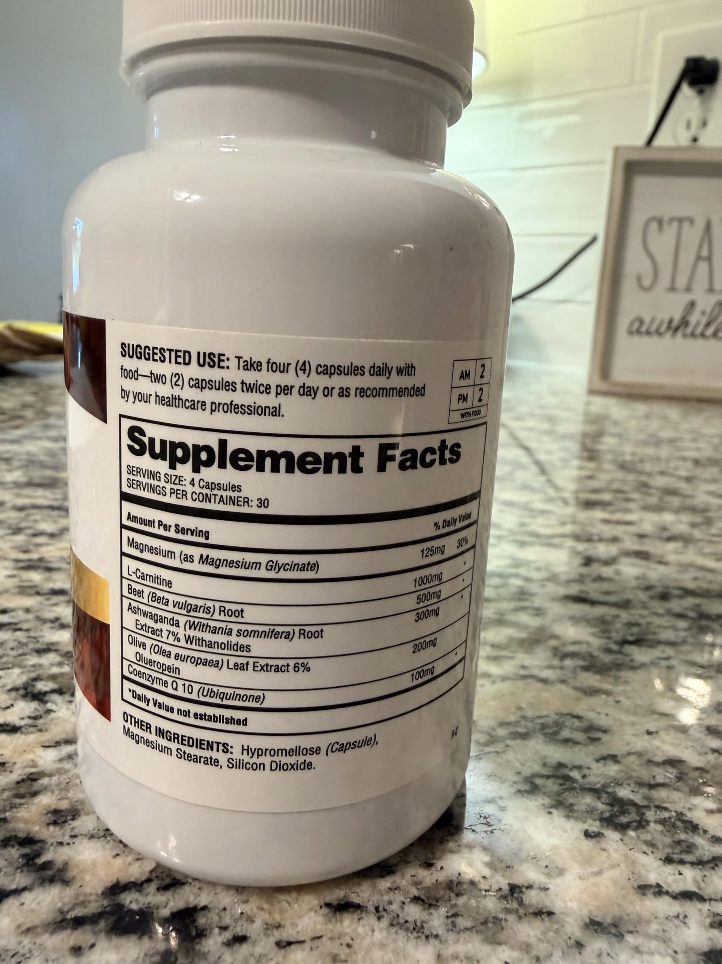 Barton Nutrition HealthyHeart Support+ 6-in-1 Heart Health Supplements 120 Capsules