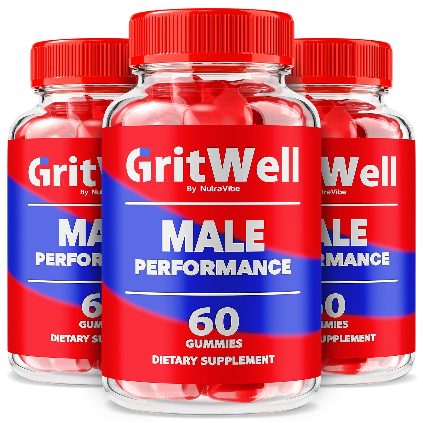 NutraVibe GritWell Gummies 180 Gummies