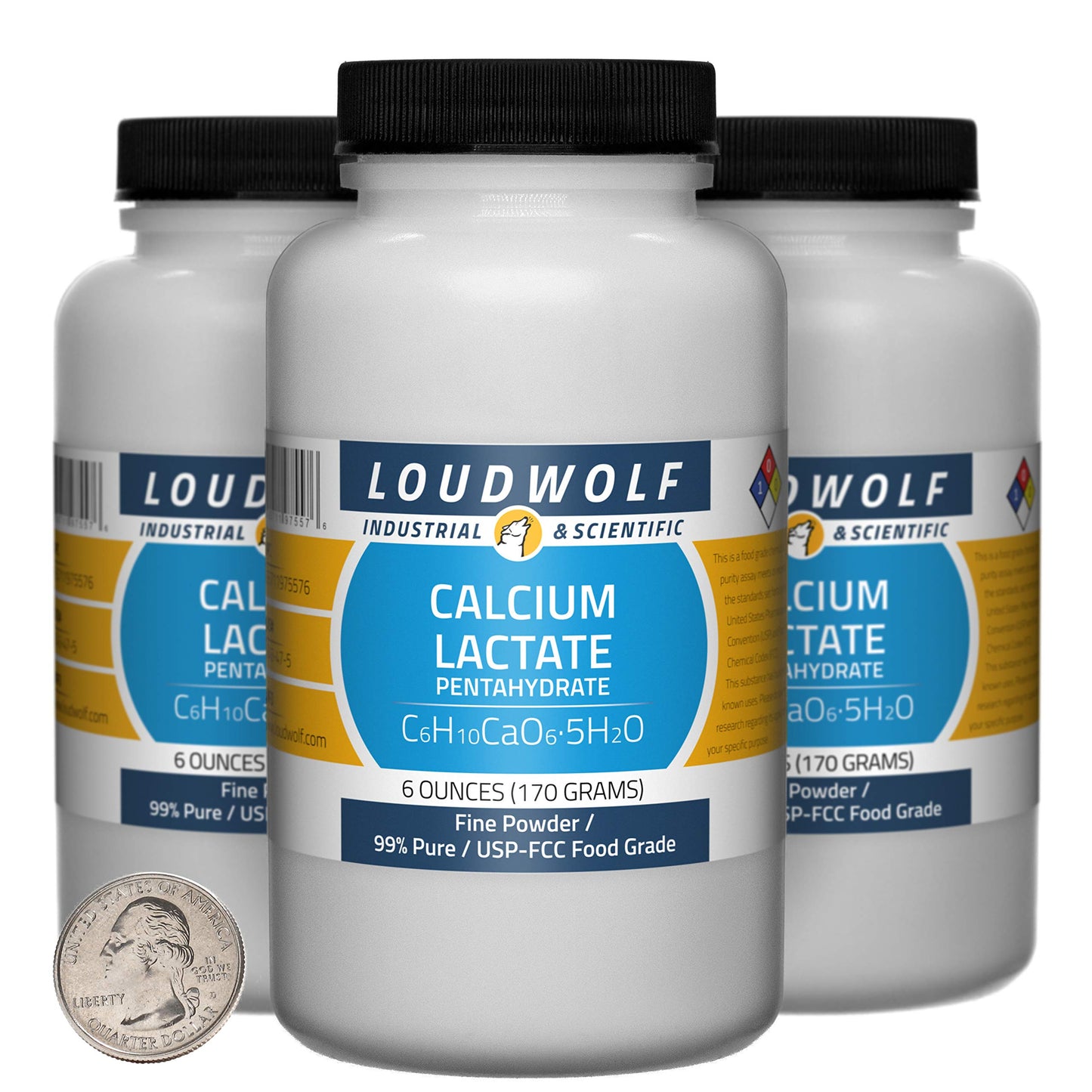 Loudwolf Calcium Lactate Powder 17.6 Ounce