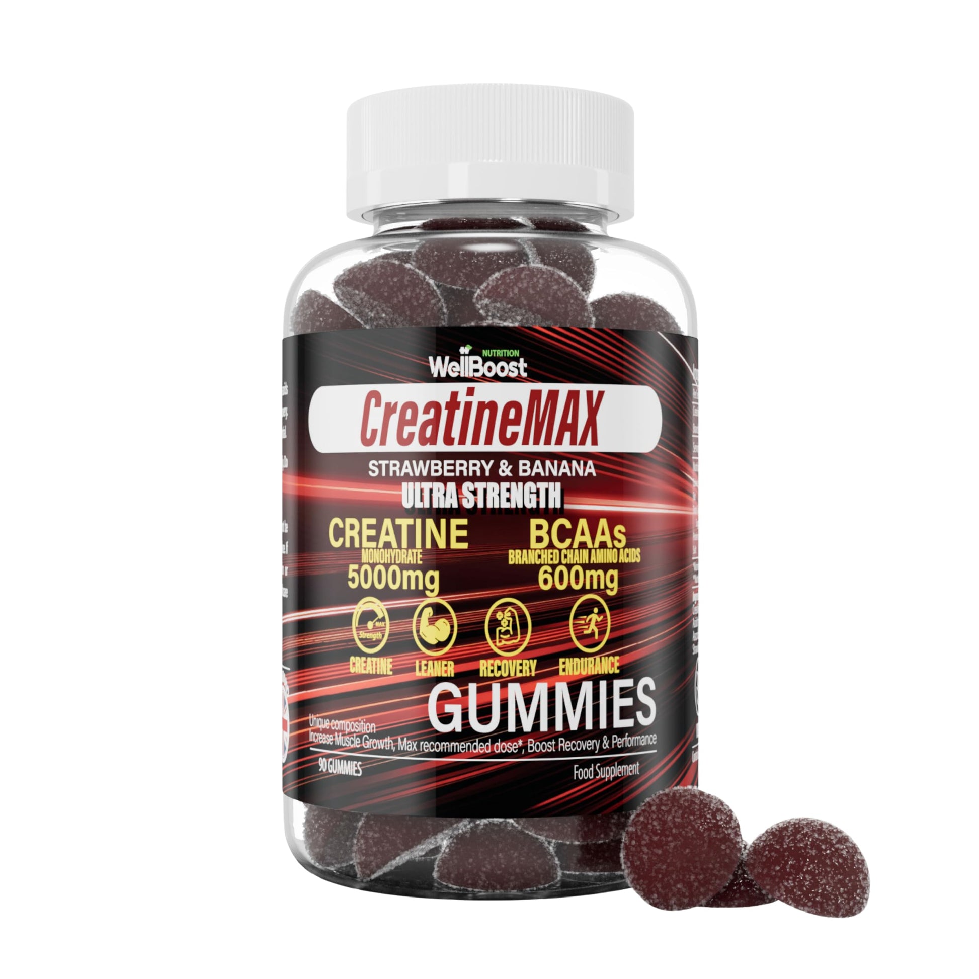 WellBoost Creatine MAX Gummies 90 Gummies