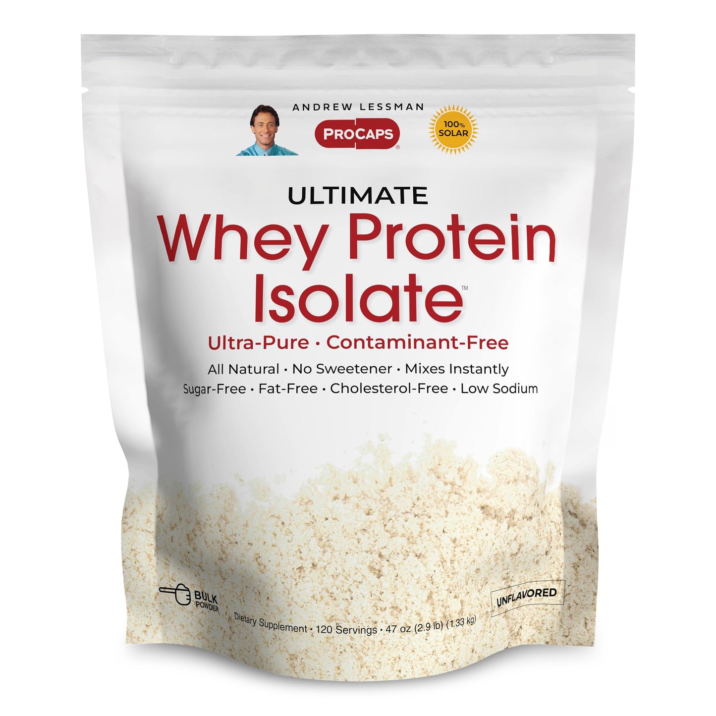 ANDREW LESSMAN Ultimate Whey Protein Isolate Powder 120 Servings