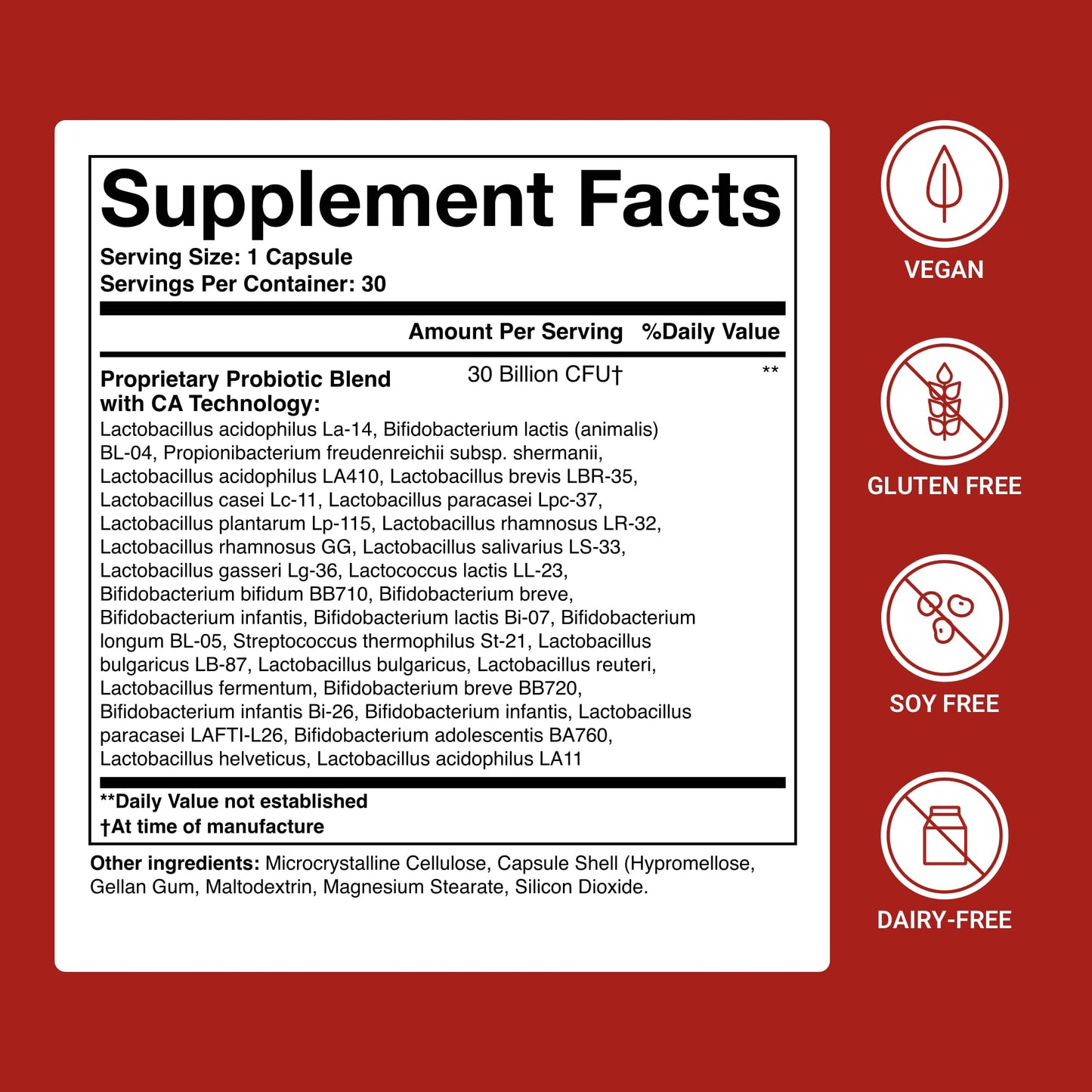 ACTIVATEDYOU Advanced Restorative Probiotic for Gut Health, 30 Capsules