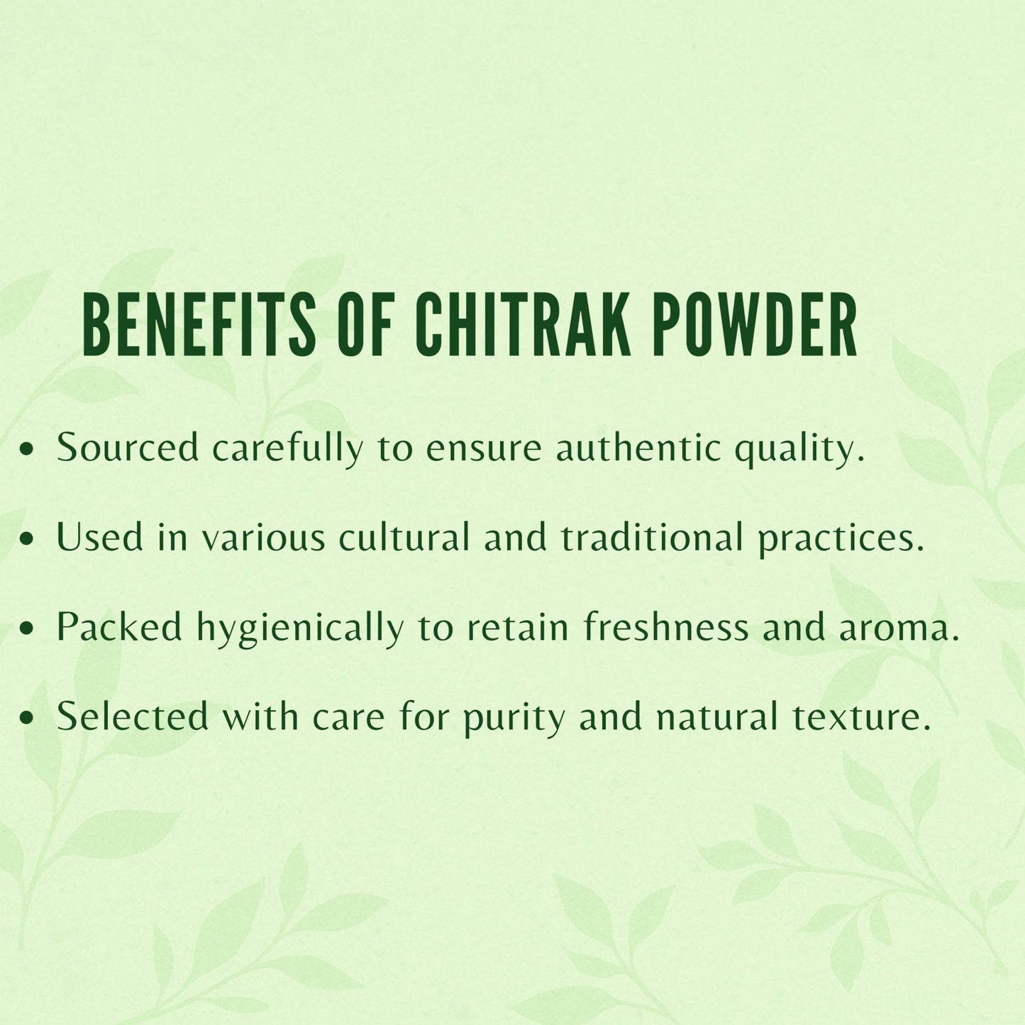 AYURVEDASHREE Chitrak Roots Powder 1.7637 oz