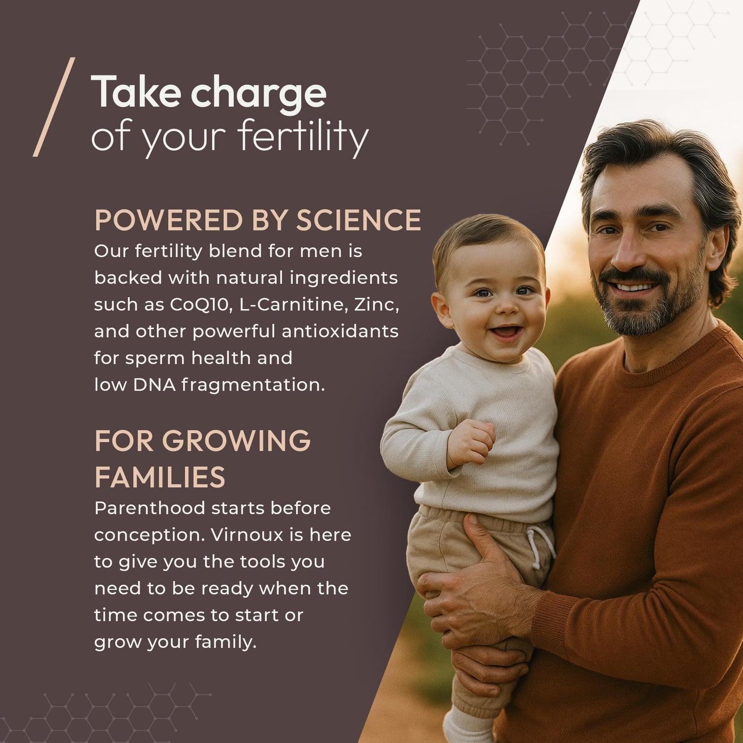 Vironux Boost Sperm Count, Motility & Volume – Male Fertility Prenatal Vitamins for Men Capsule 90 Count