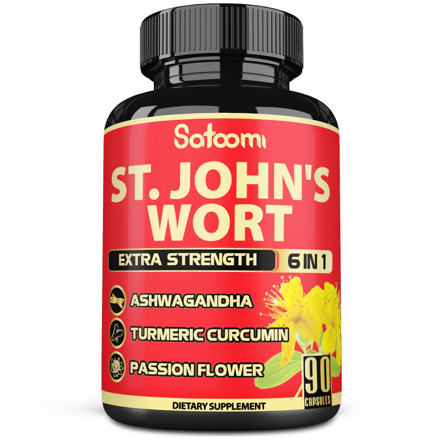 Satoomi St. John's Wort Veggie Capsules 90 Count