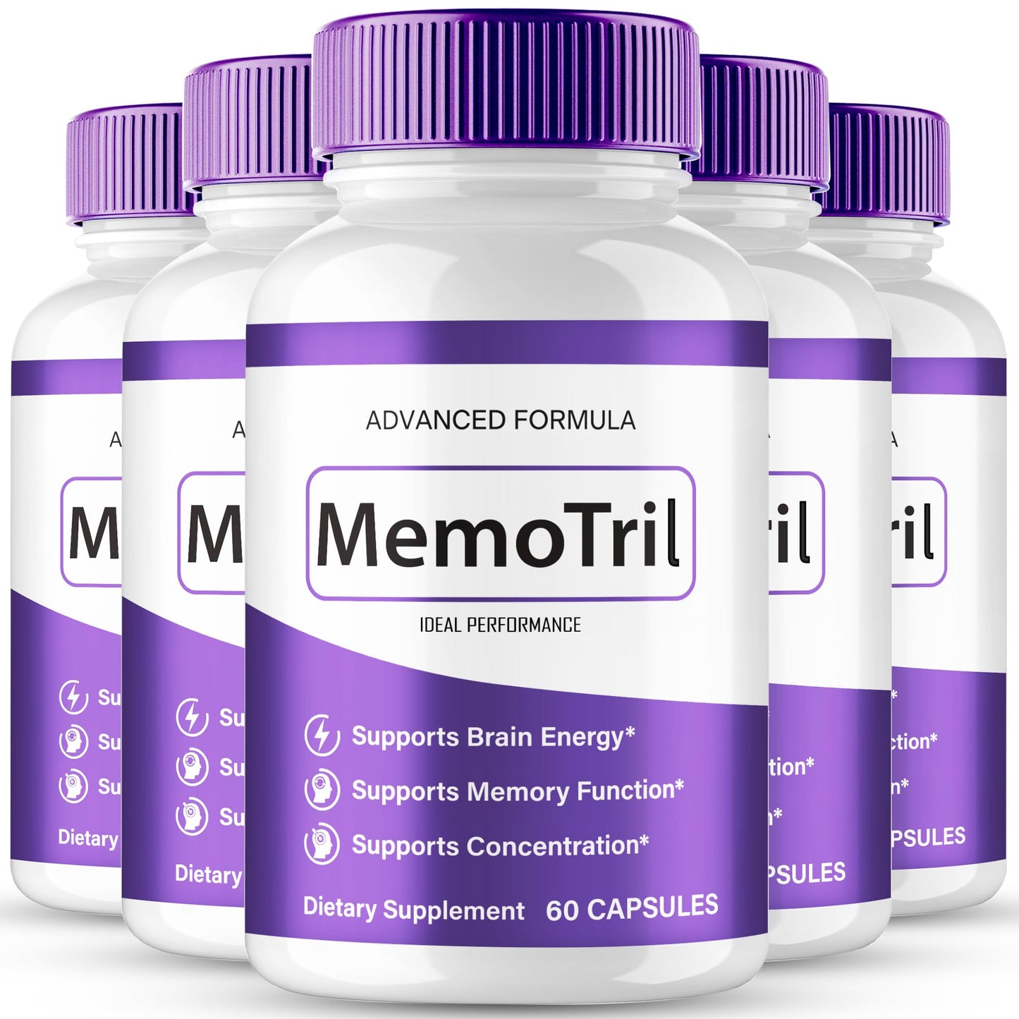 IDEAL PERFORMANCE MemoTril Memory Capsules, 300 Capsules