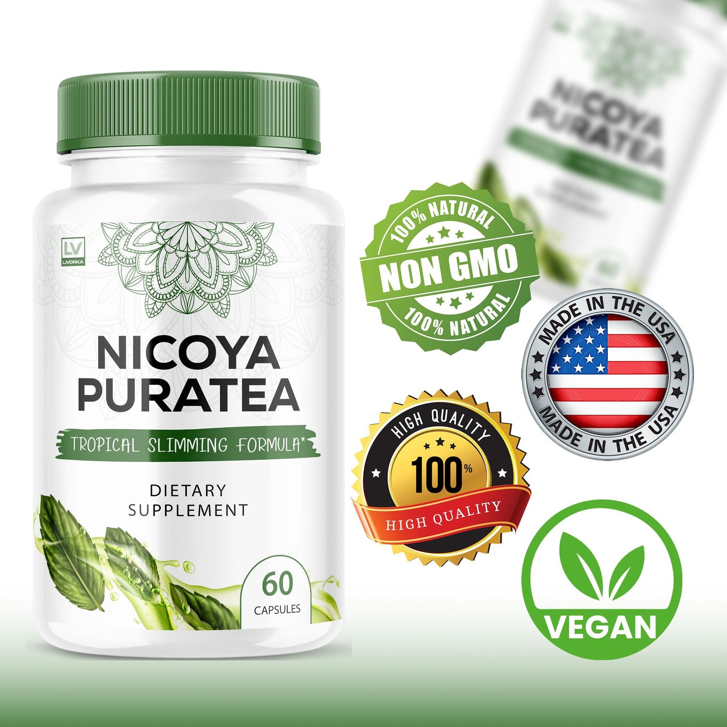 LIVORKA Nicoya Puratea Capsules, 300 Capsules