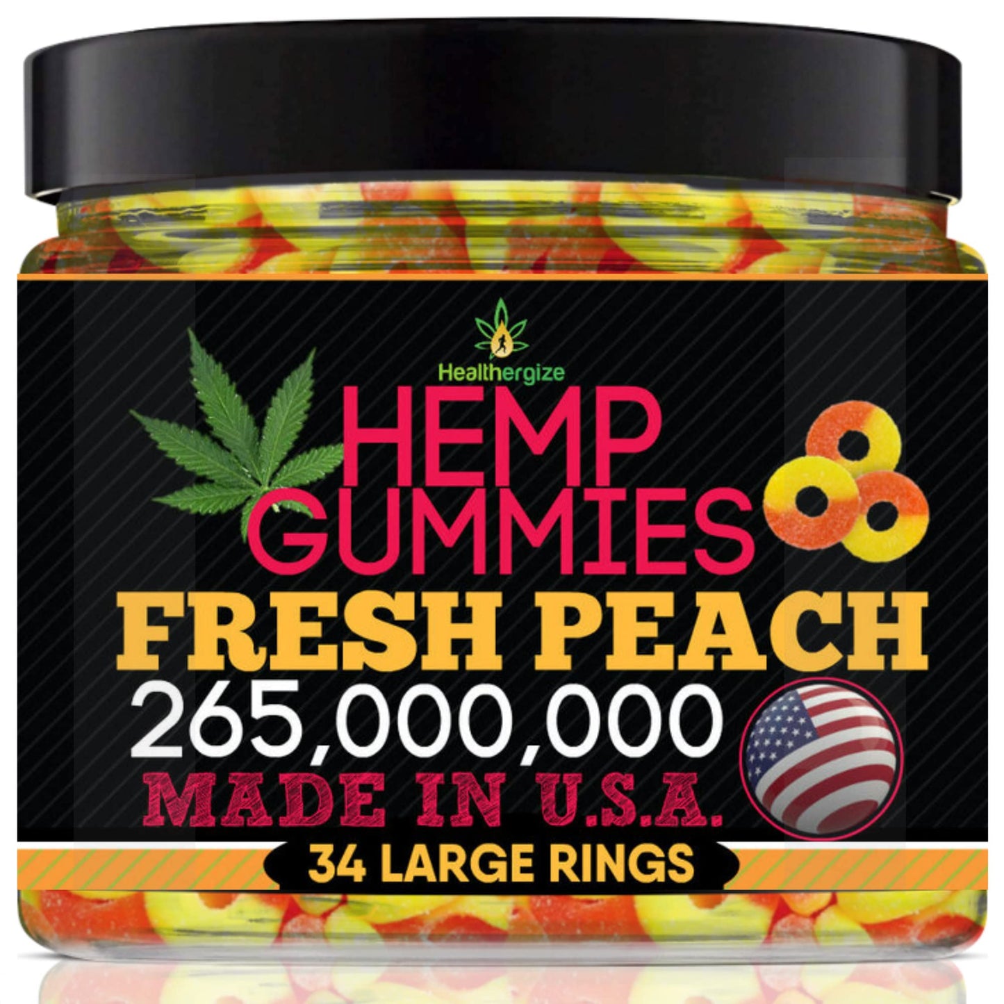 Healthergize Hemp Oil Omega-3-6-9 Capsules, 34 Count