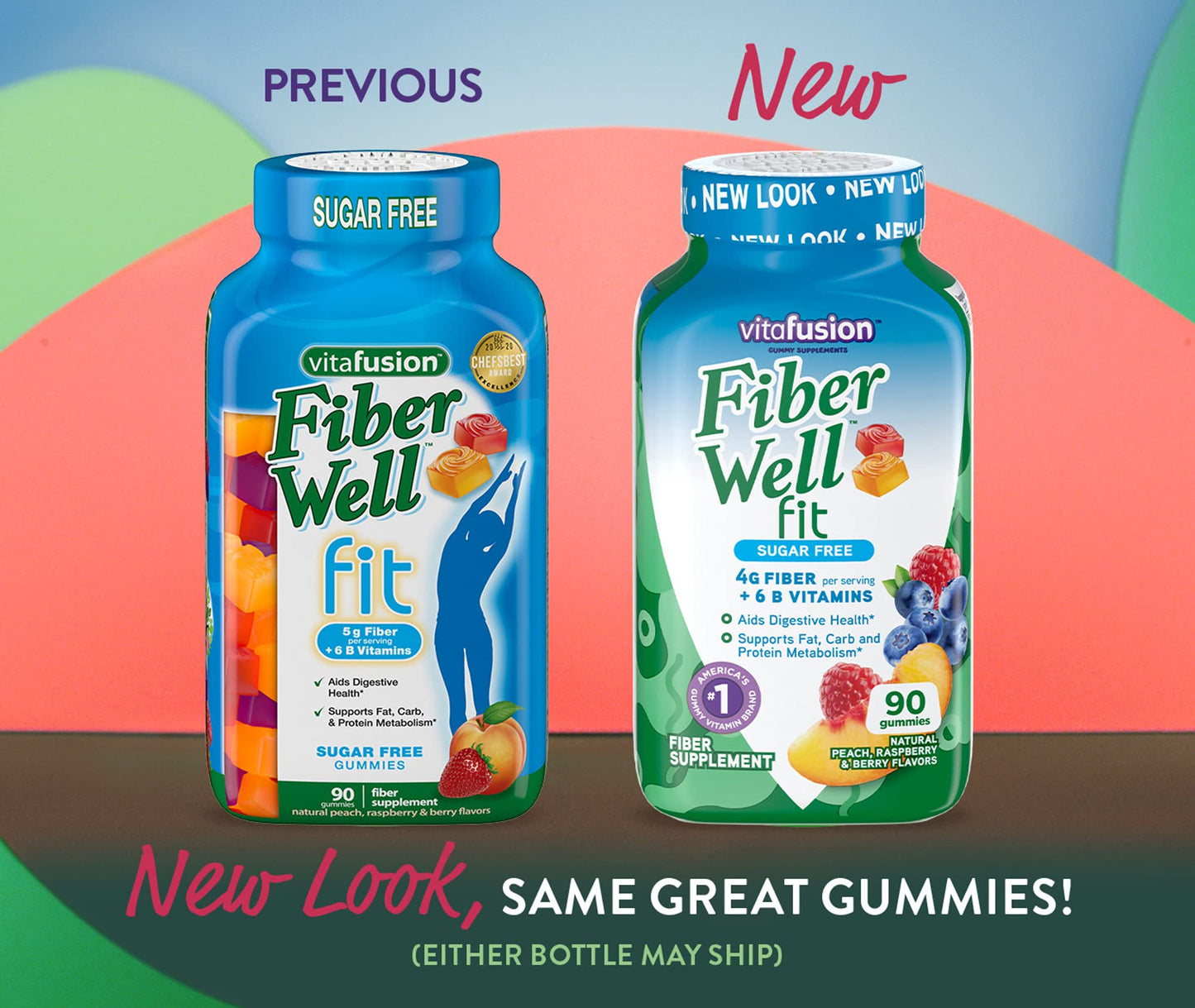 Vitafusion Fiber Well Fit Gummies, 280 Gummies