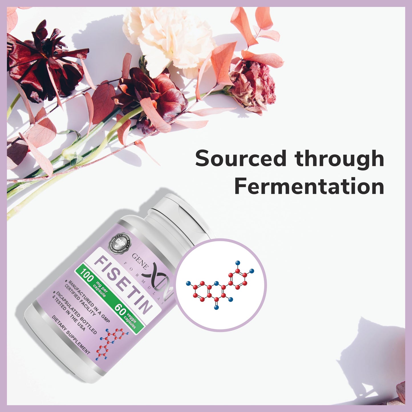 Genex Formulas Fisetin 100mg/Serving, 120 Capsules