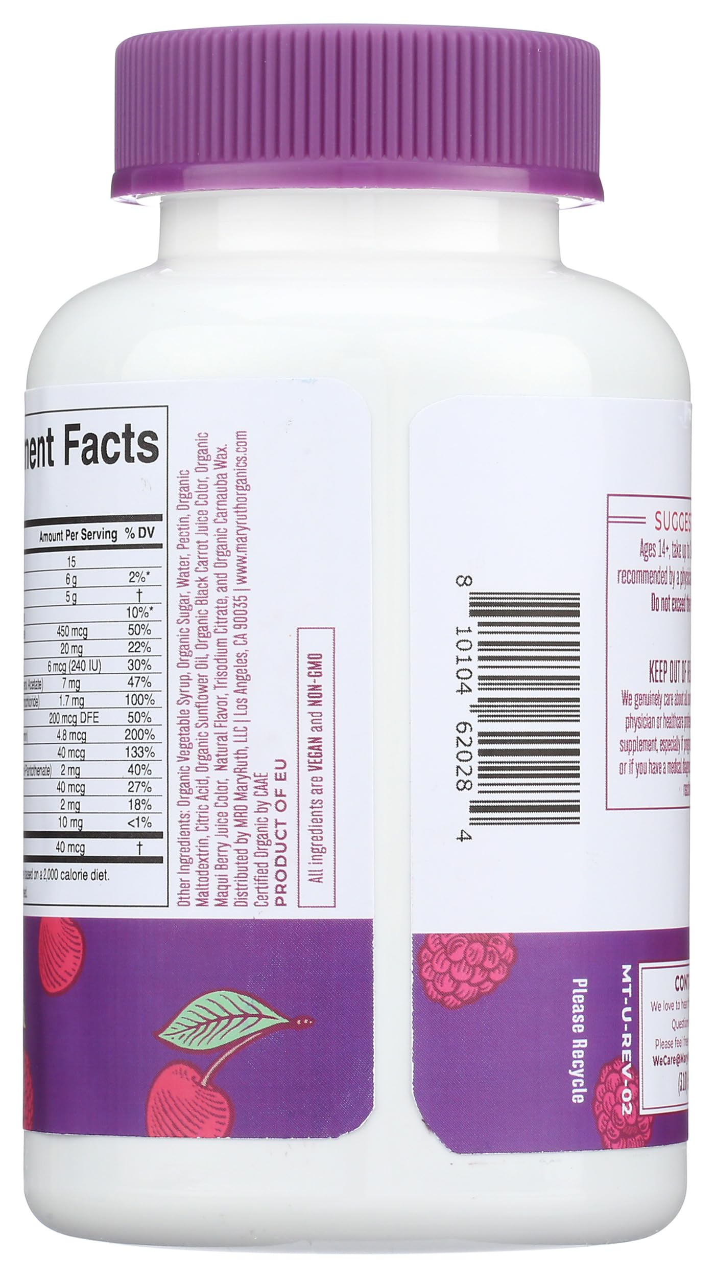 MaryRuth's Men's Vitamin Gummy, 60 Count