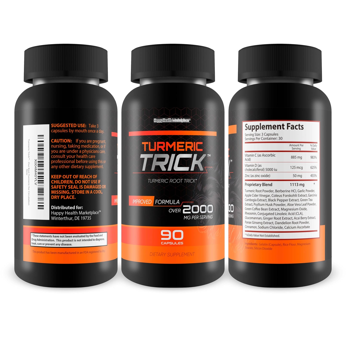Happy Health Marketplace Turmeric Trick Capsule 90 Capsules