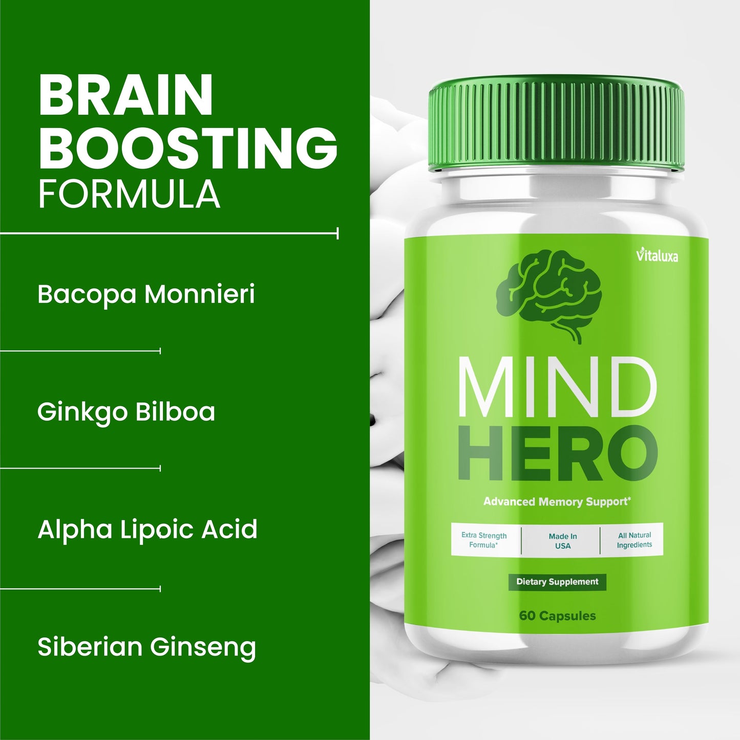 Vitaluxa Mind Hero Capsules 120 Capsules