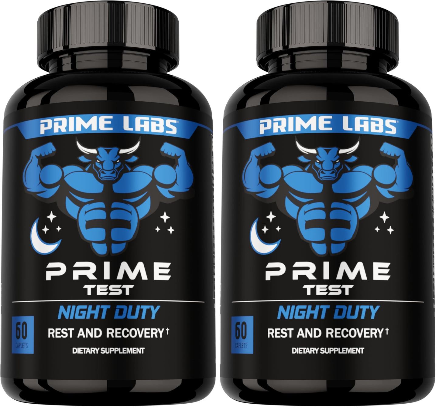Prime Labs Night Duty Nighttime Testosterone Booster & Sleep Support Caplets 120 Count