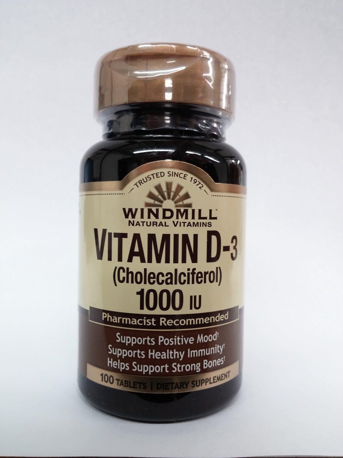 Windmill Vitamin D3 1000IU Tablets, 100 Count