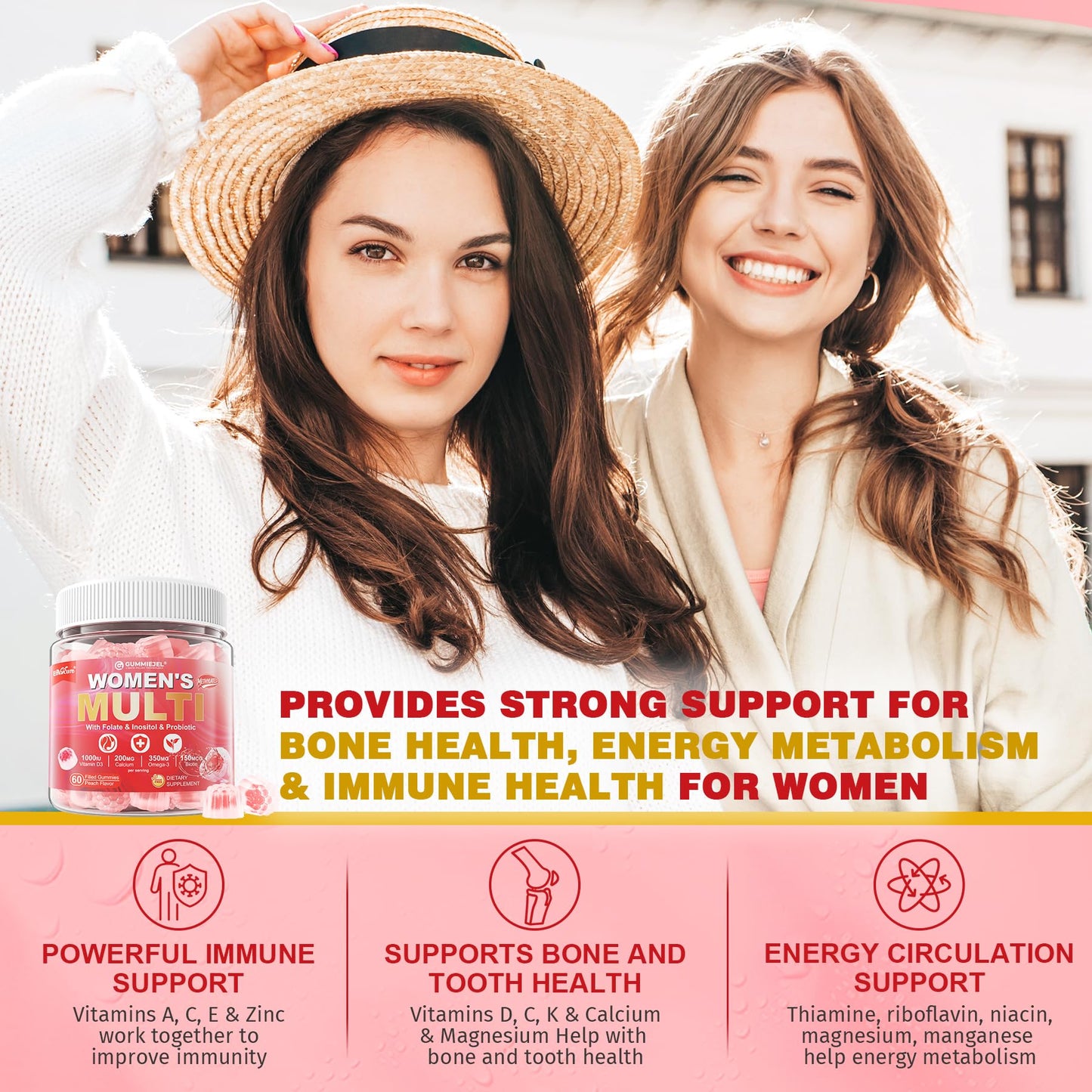 EnvyCure Women's Multivitamin Gummy 120 Gummies