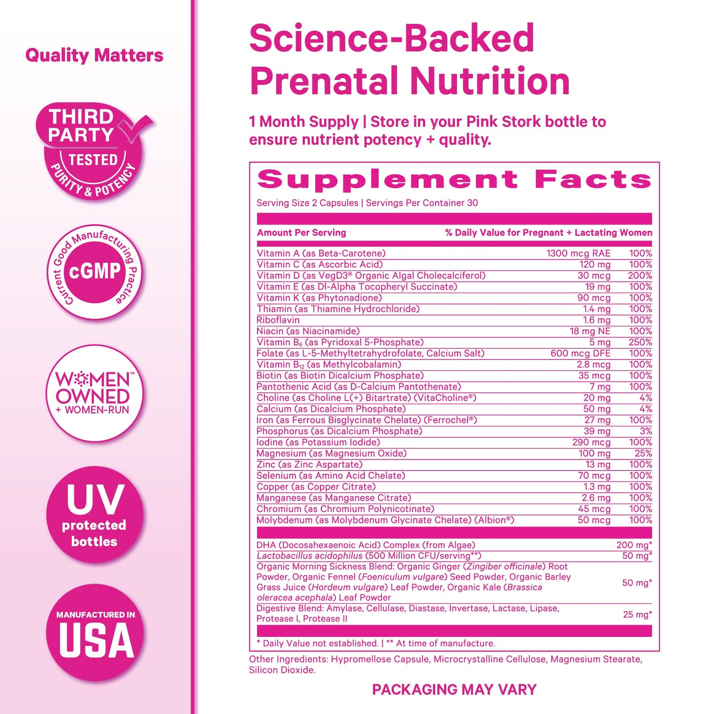 Pink Stork Premium Prenatal Duo Softgels 120