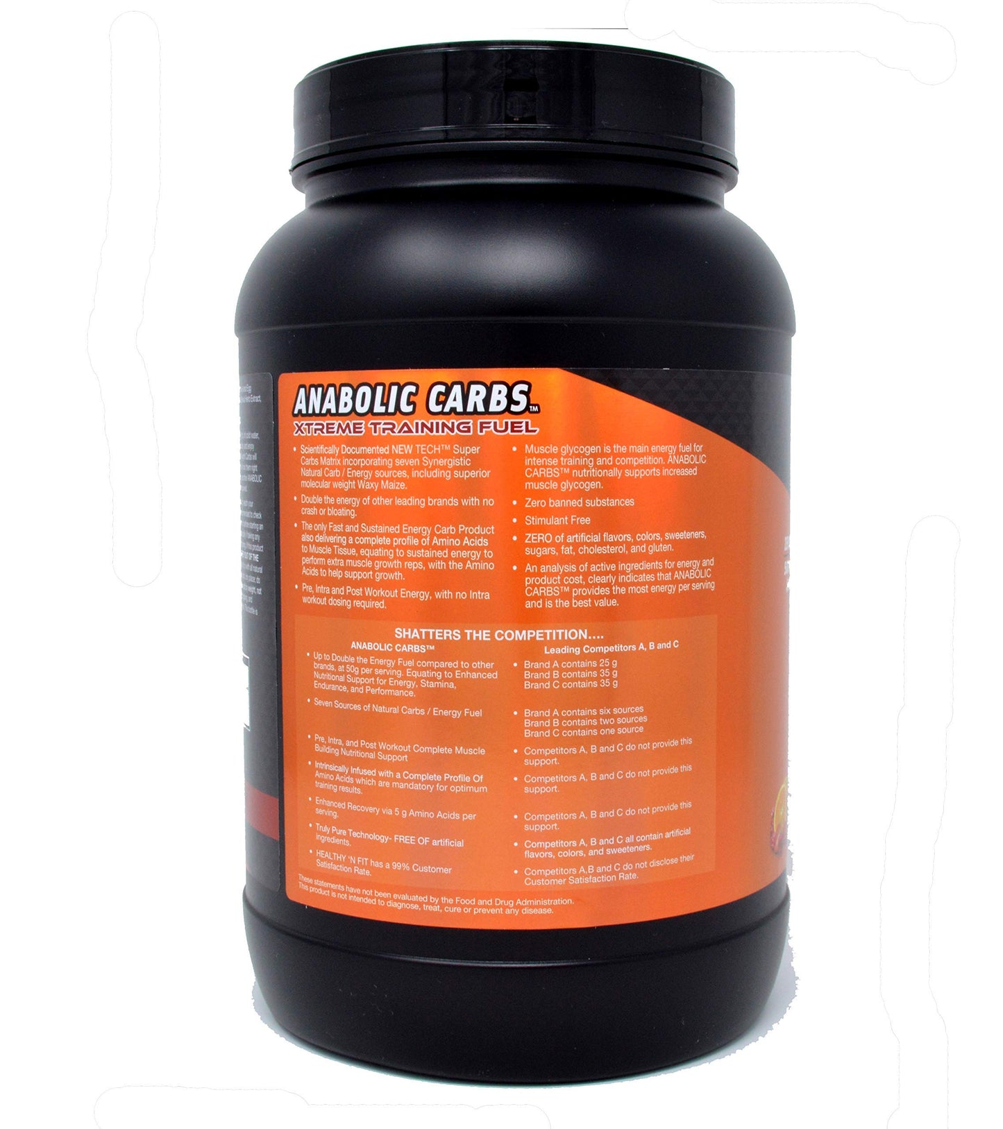 Healthy 'N Fit Anabolic Carbs Powder 48 Servings