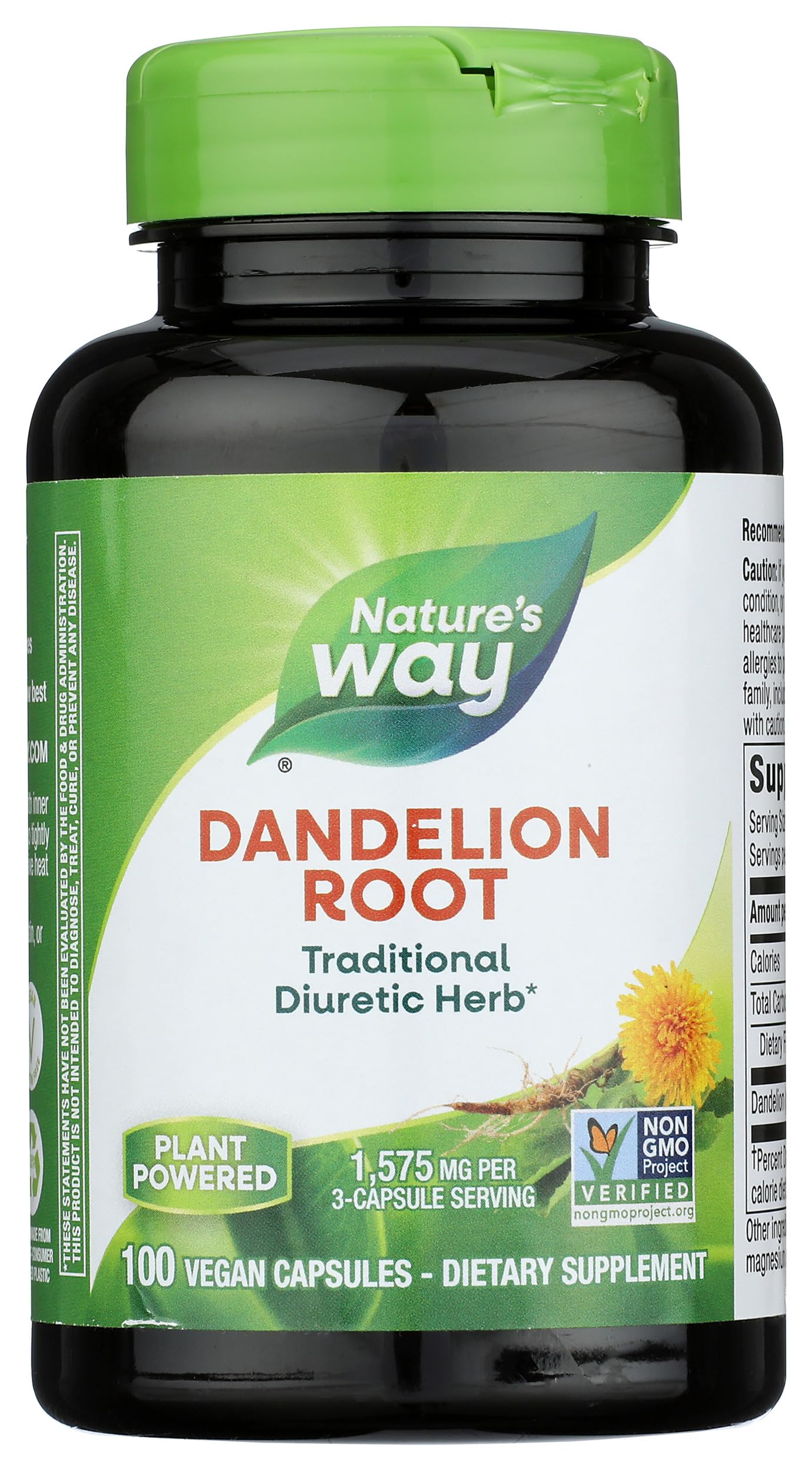 Nature's Way Dandelion Root Capsule 100 Count