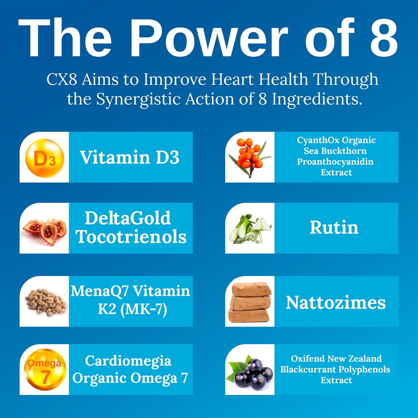 Xtendlife CX8 Heart Health Supplement Capsule 90 Count