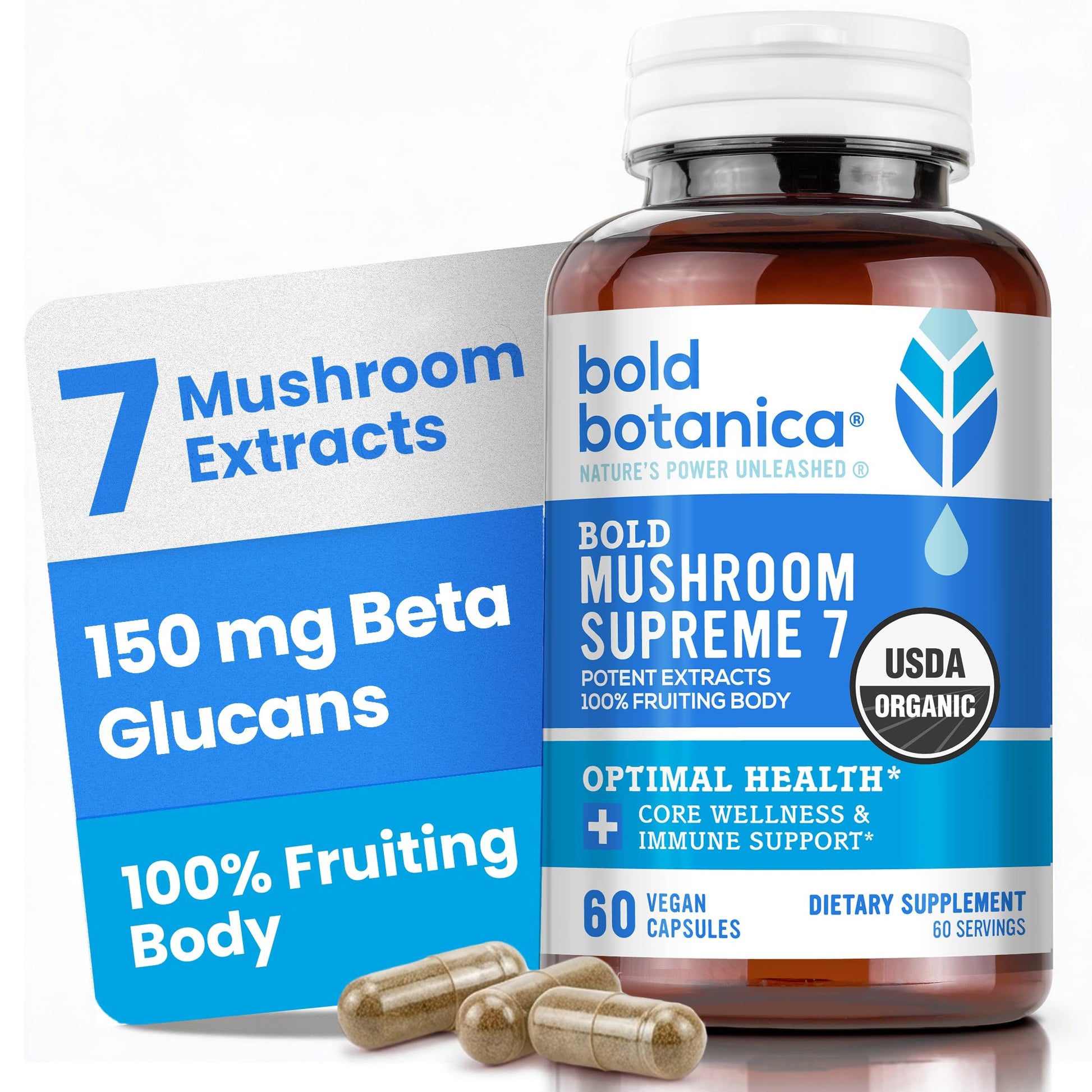 Bold Botanica Mushroom Supreme 7 60 Capsules
