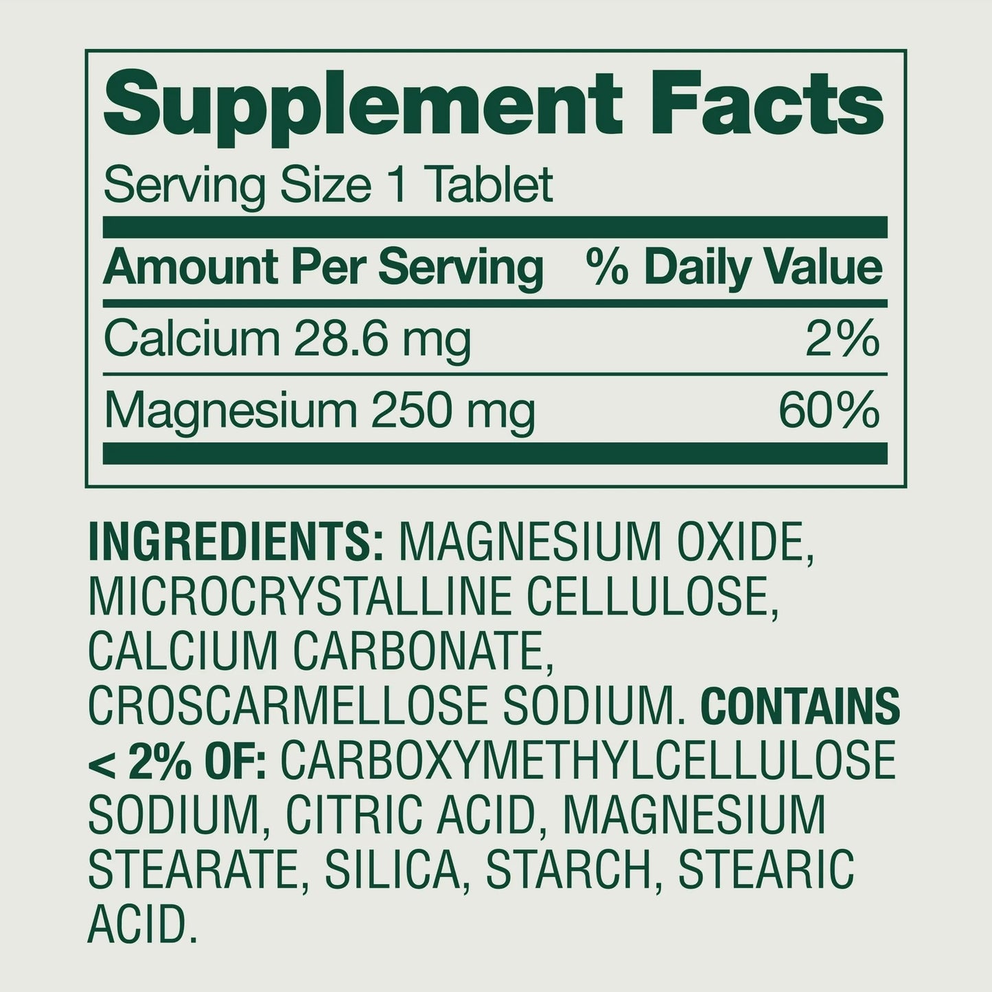 SUREFECT Magnesium Oxide 250mg Tablets, 250 Count
