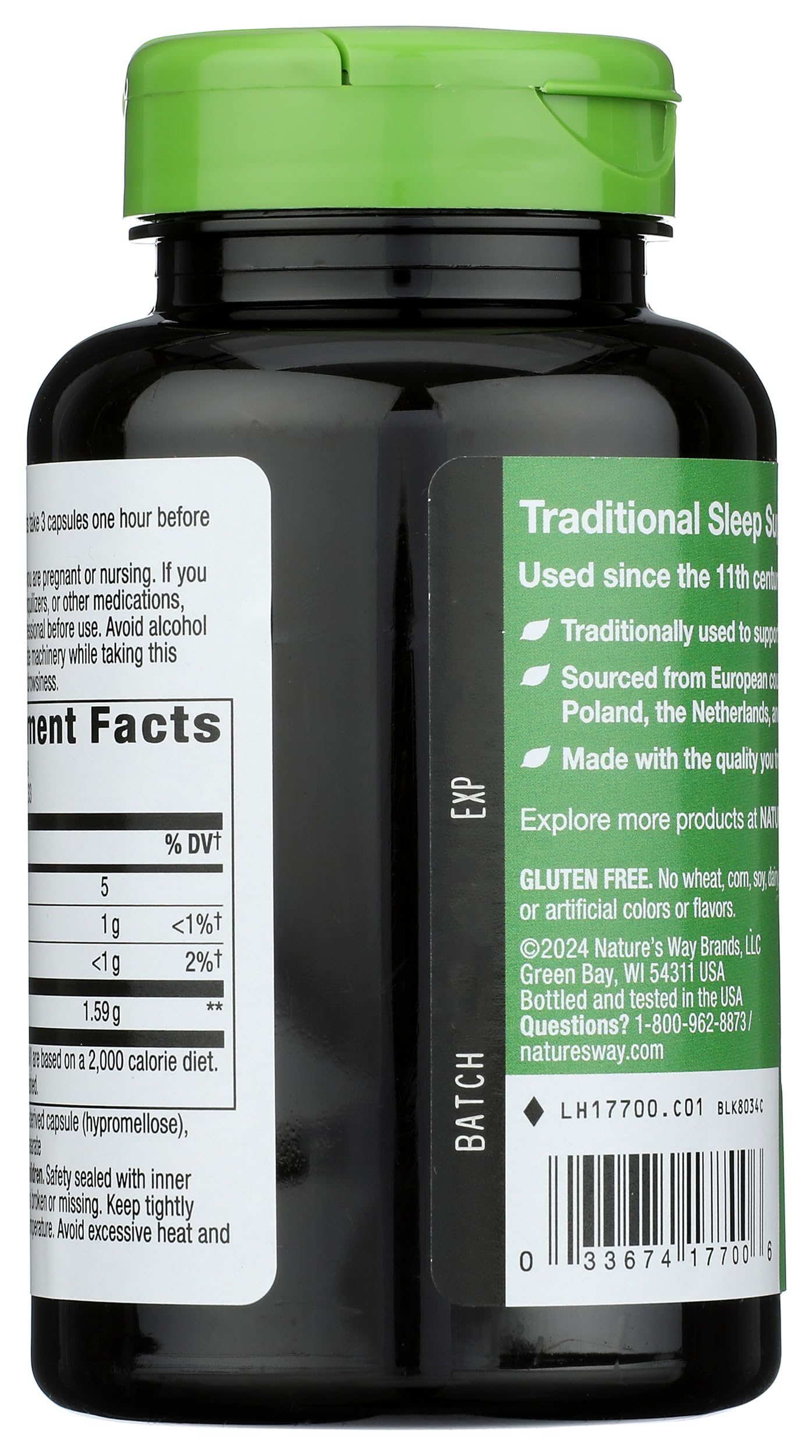 Nature's Way Valerian Root Capsule, 100 Capsules