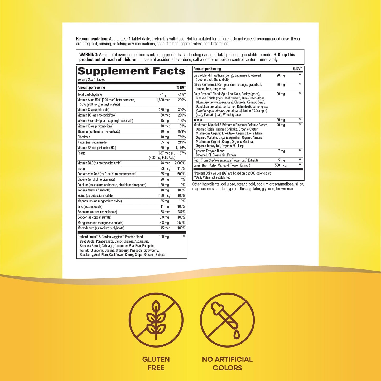 Nature's Way Alive! Adult Ultra Multivitamins, 60 Tablets