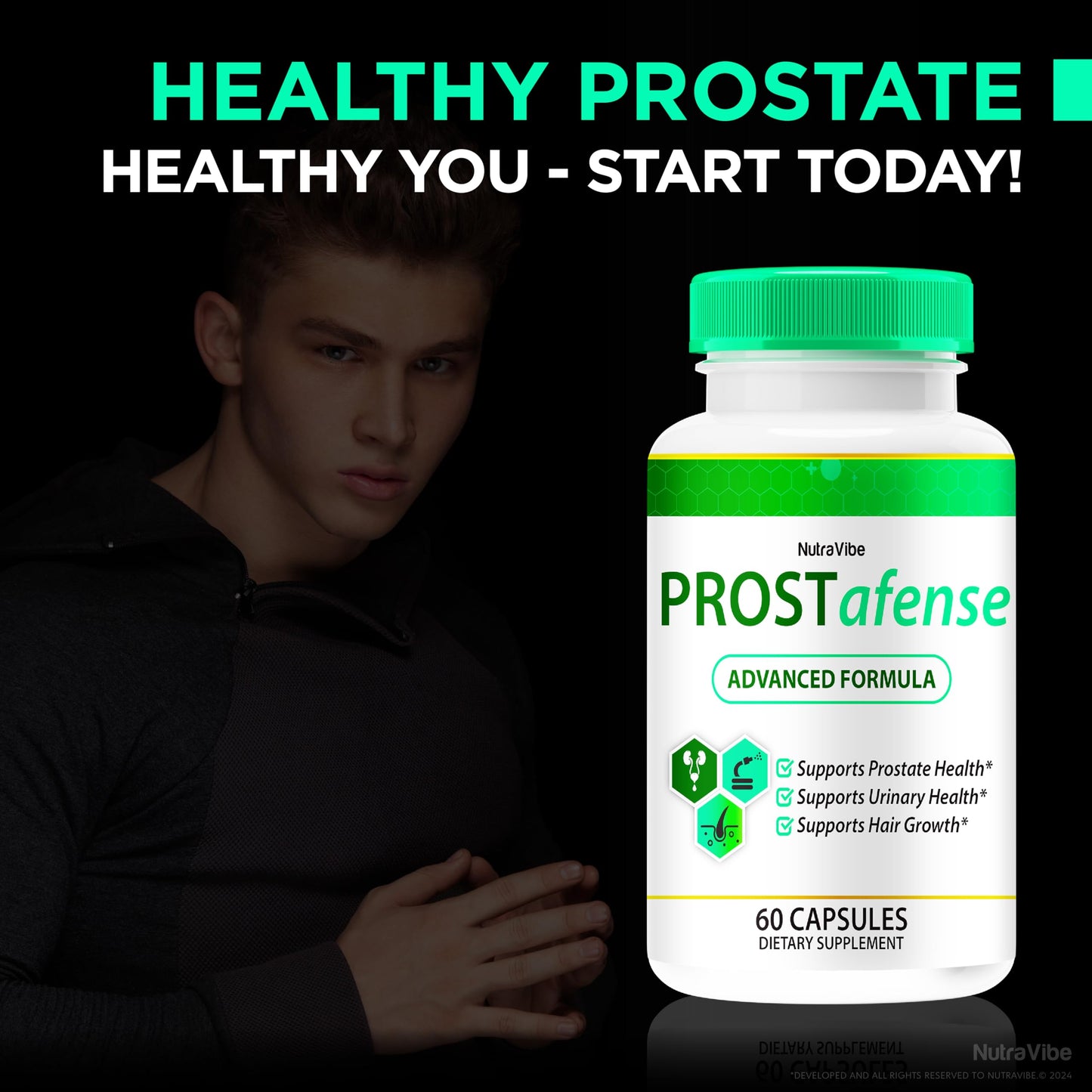 NutraVibe Prostafense 60 Capsules