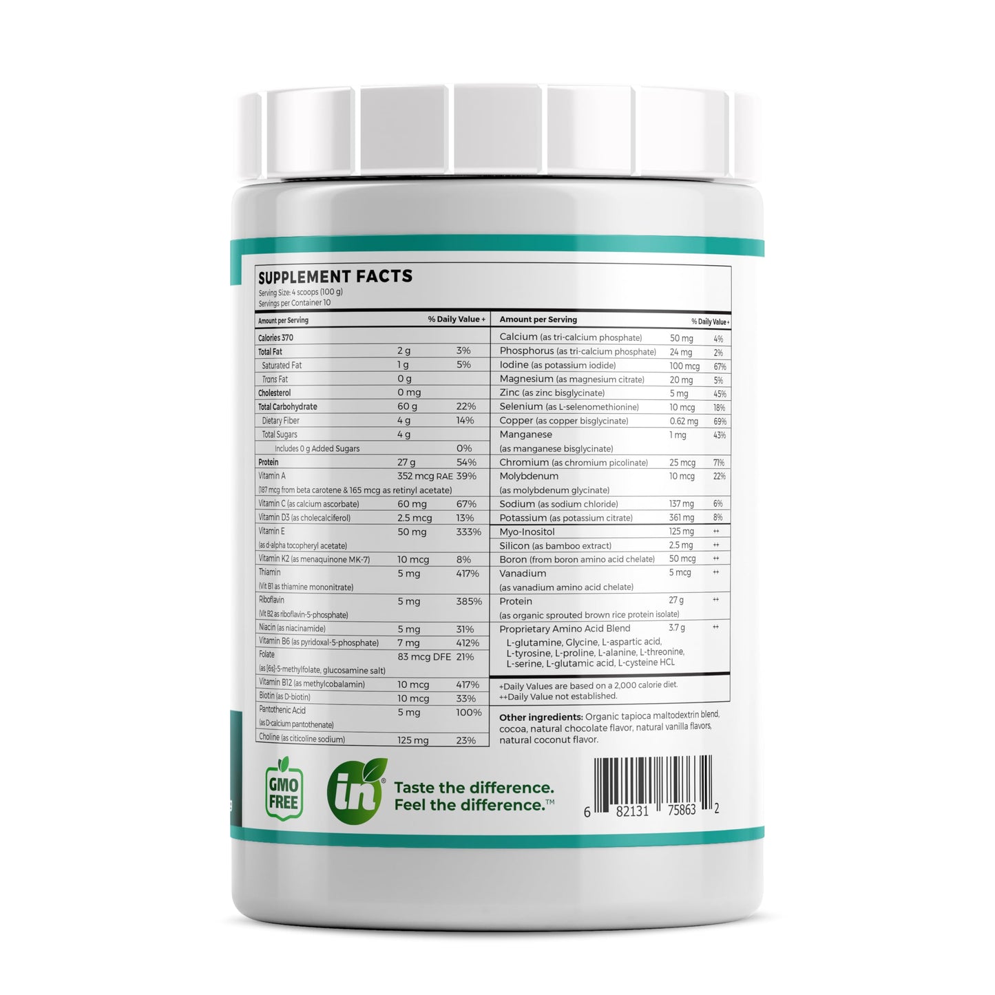 Absorb Plus Vegan Isolate Protein Powder, Rice Protein, 2.2 lbs