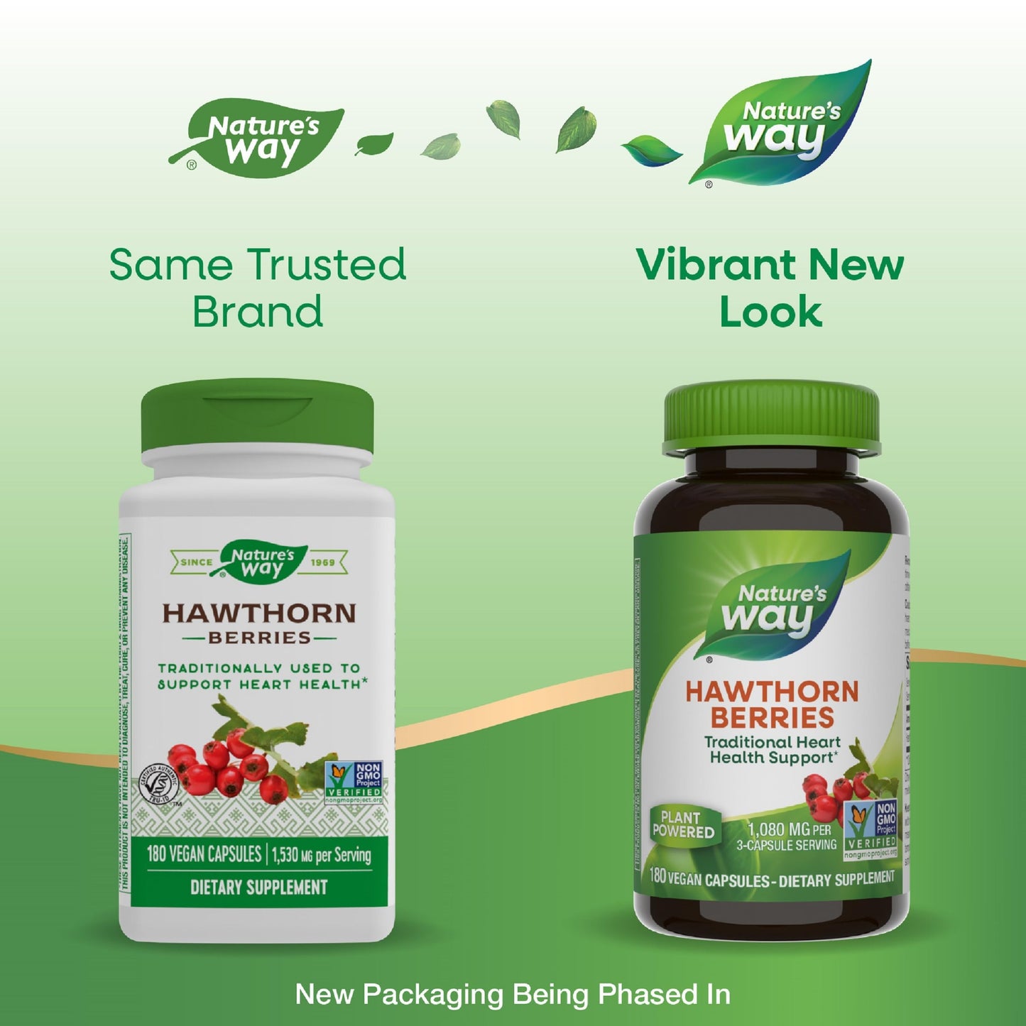 Nature's Way Herbal Hawthorn Berries, Traditional Heart Health Support, 360 Capsules