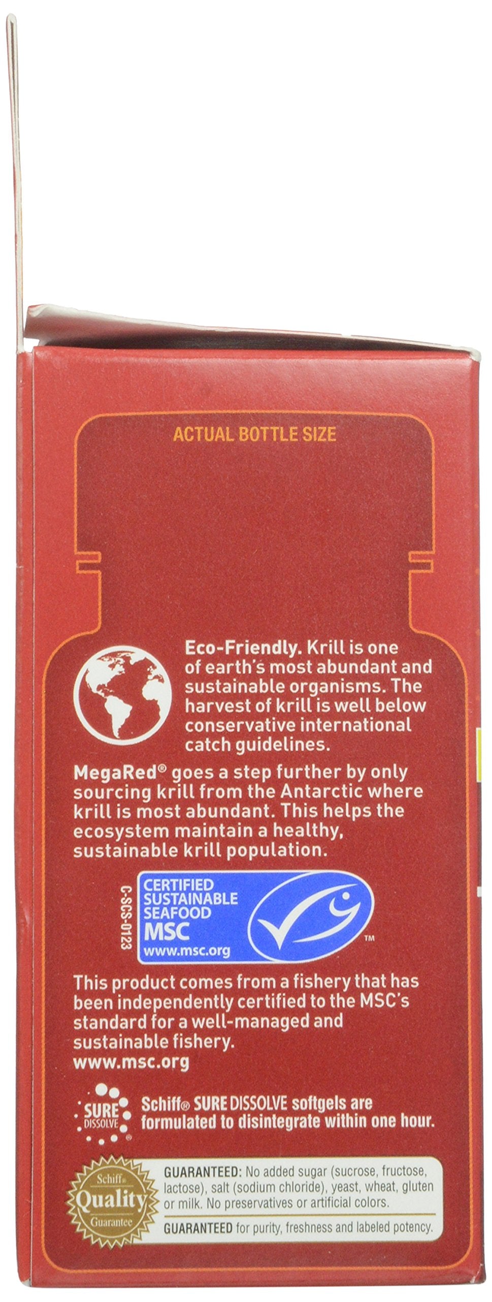 Megared MegaRed 350mg Omega-3 Krill Oil Softgels, 60 Softgels