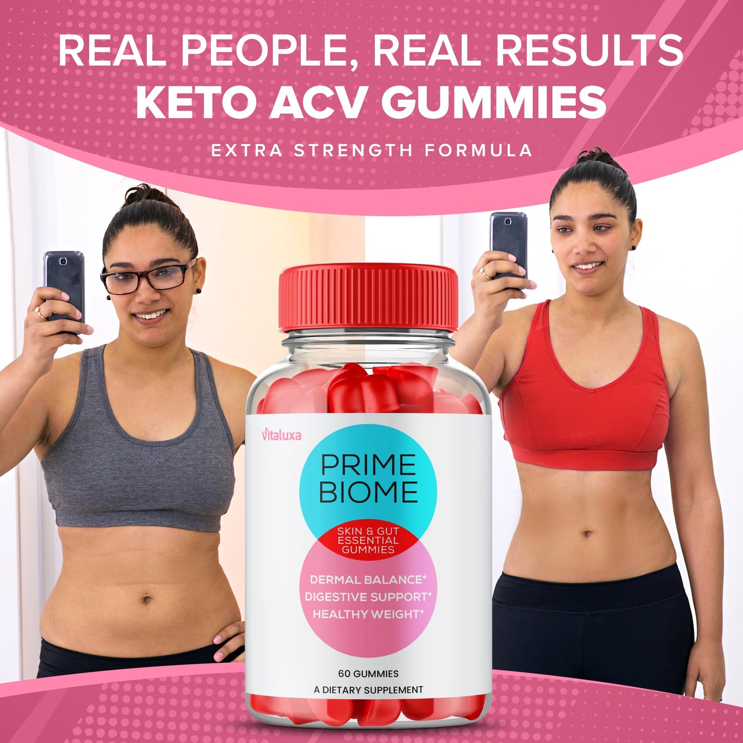 Vitaluxa Prime Biome Gummies, 300 ct