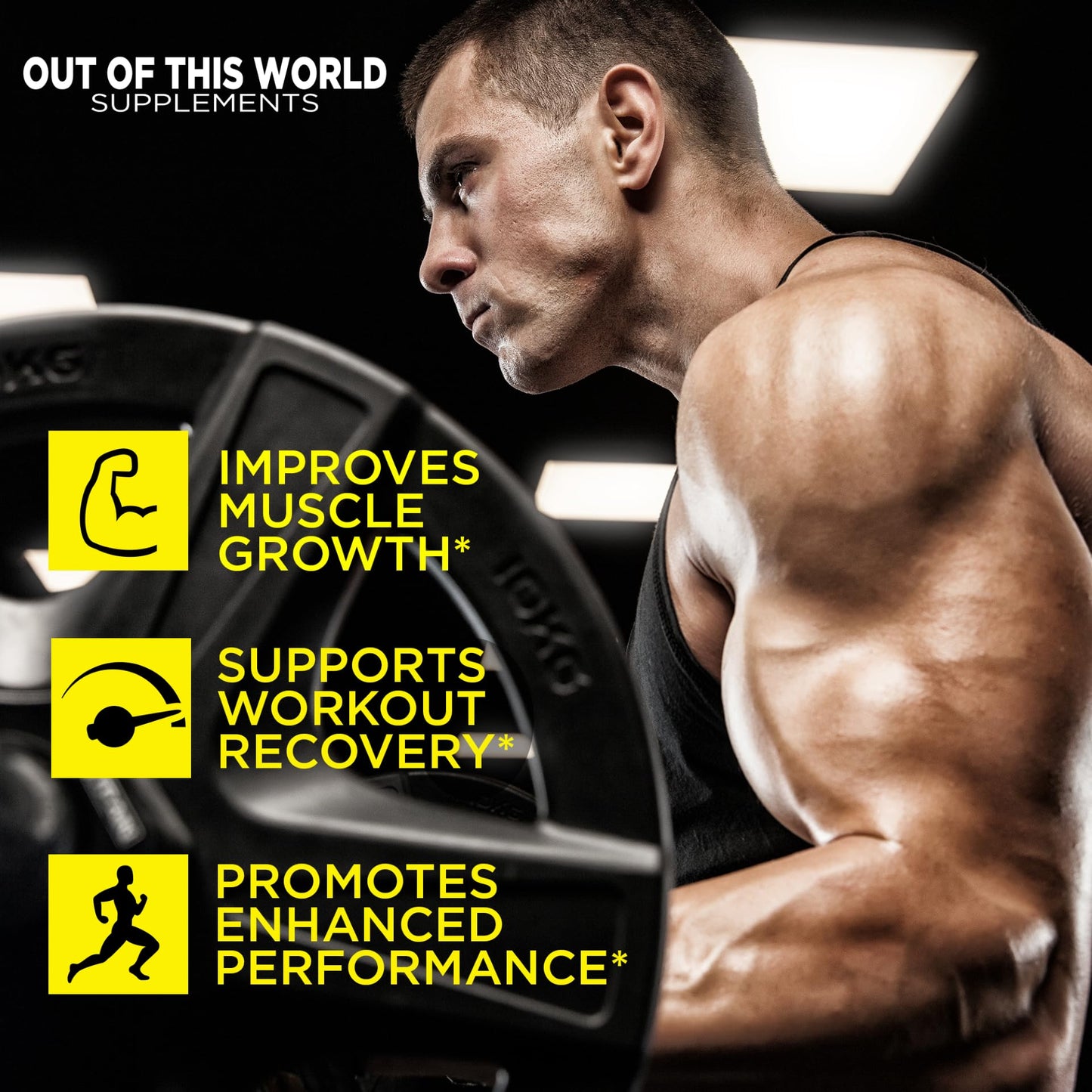 Out of This World Supplements Creatine Monohydrate Gummies, 90 Gummies