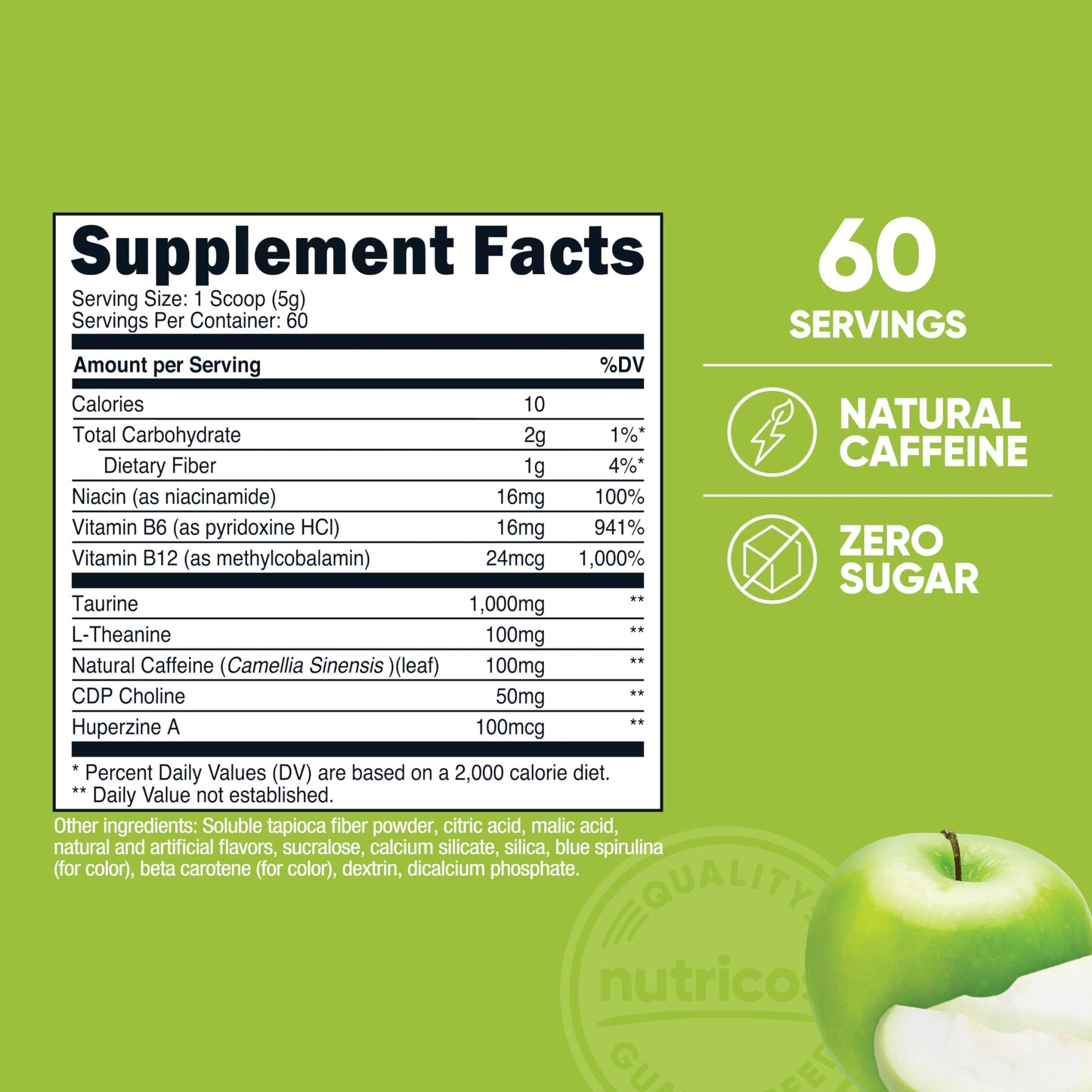 Nutricost Energy Complex Powder 10.9 Ounce
