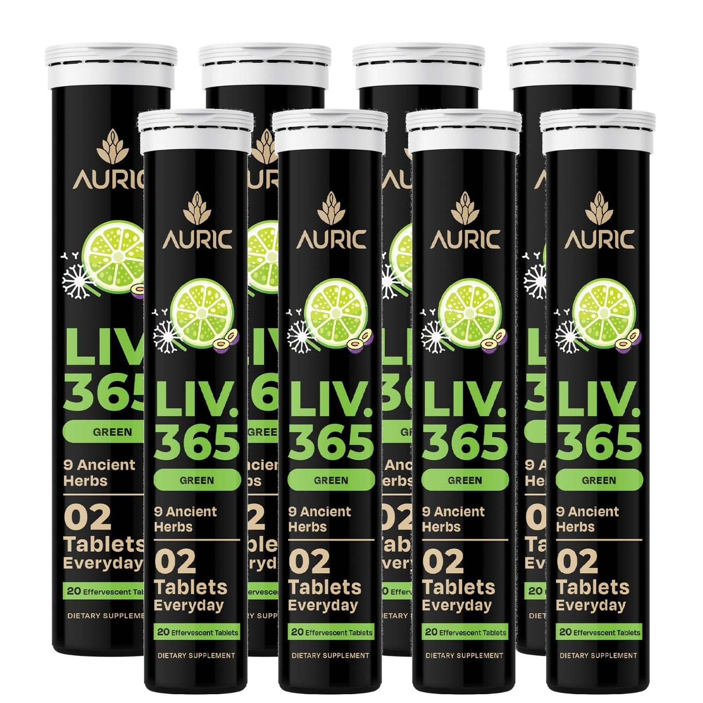 Auric Liv365 Liver Detox Supplement Tablets, 160 Tablets