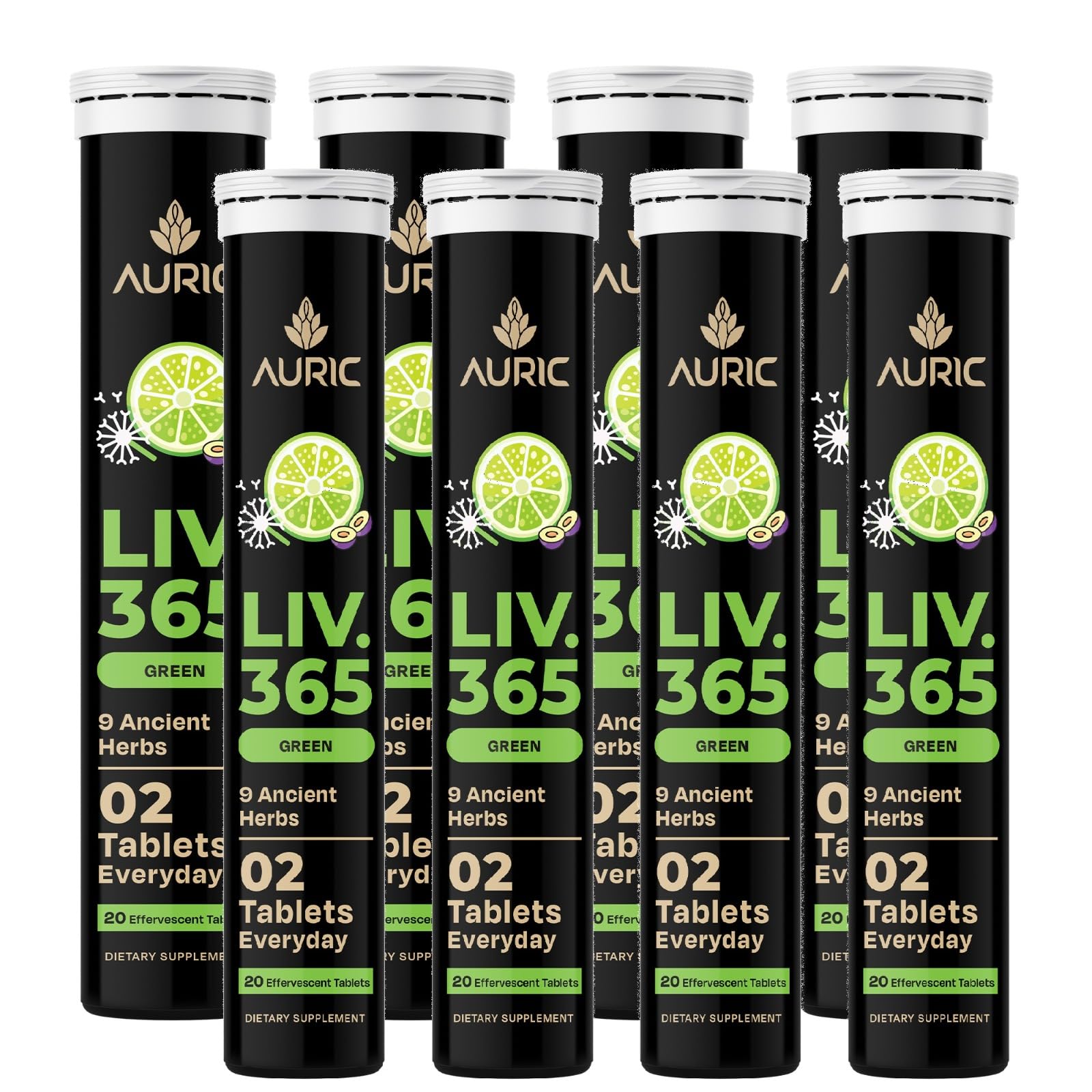 Auric Liv365 Liver Detox Supplement Tablets, 160 Tablets