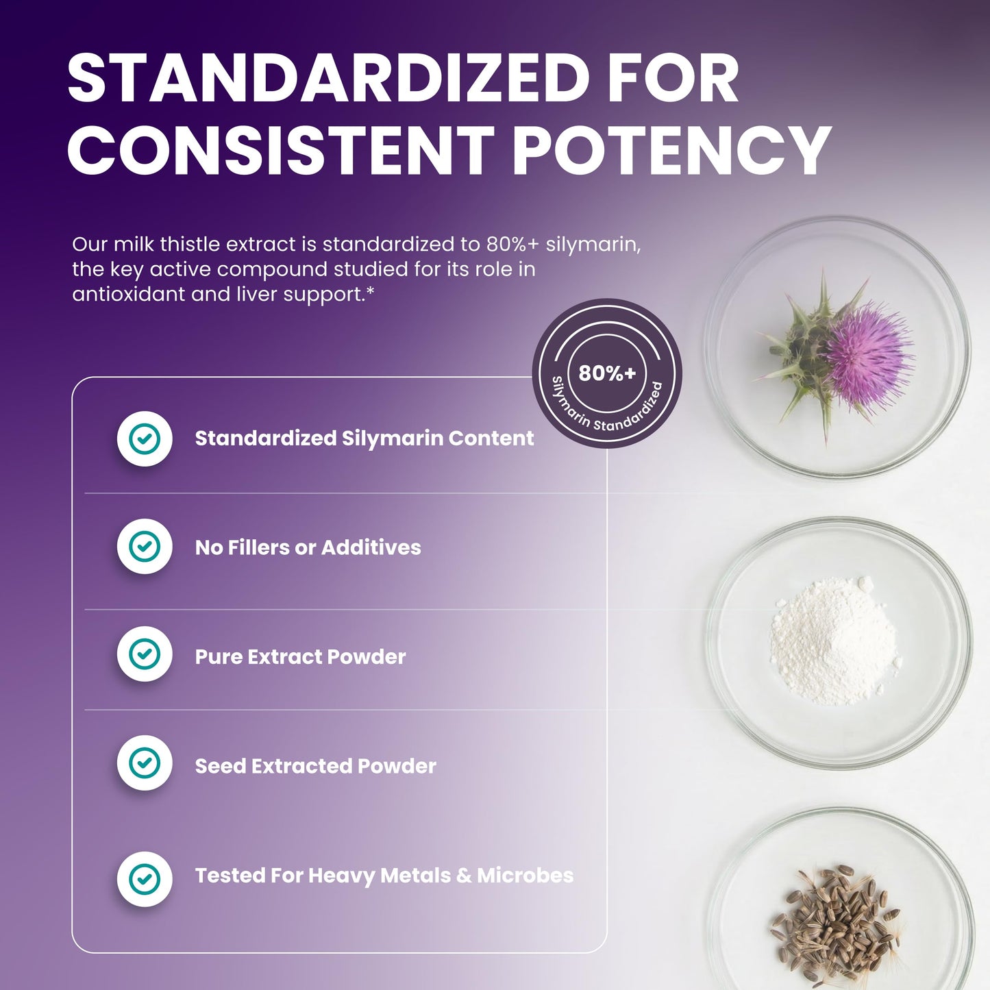 SIERRA LIFE SCIENCES Milk Thistle Extract Powder 3.52 oz