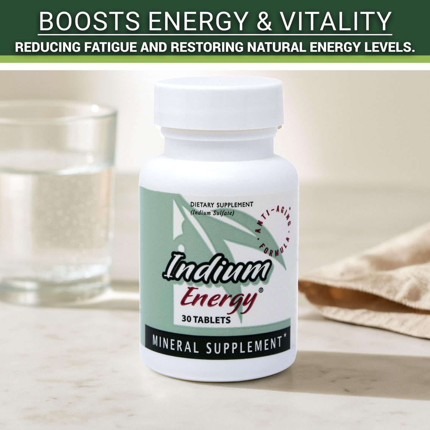 EAST PARK Indium Energy Tablets, 30 Tablets
