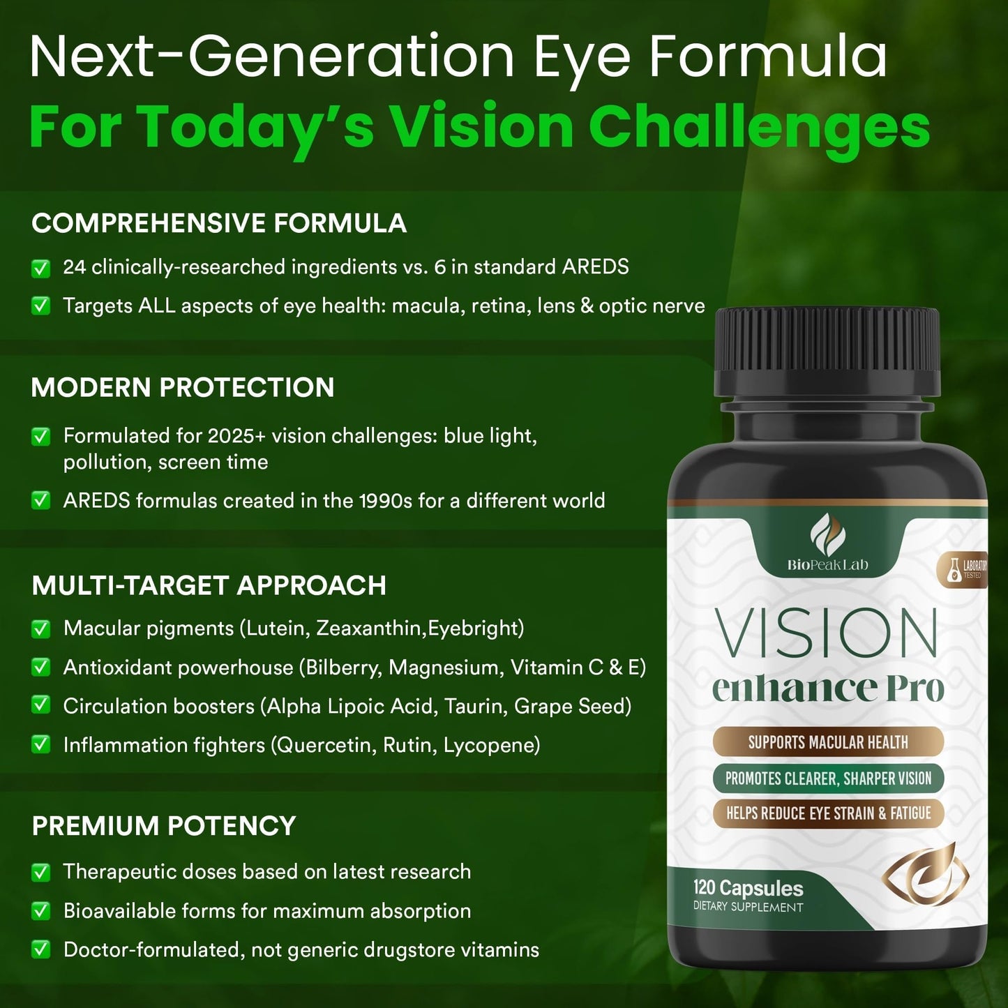 VISION ENHANCE PRO BioPeak Lab Vision Enhance Pro Capsule 120