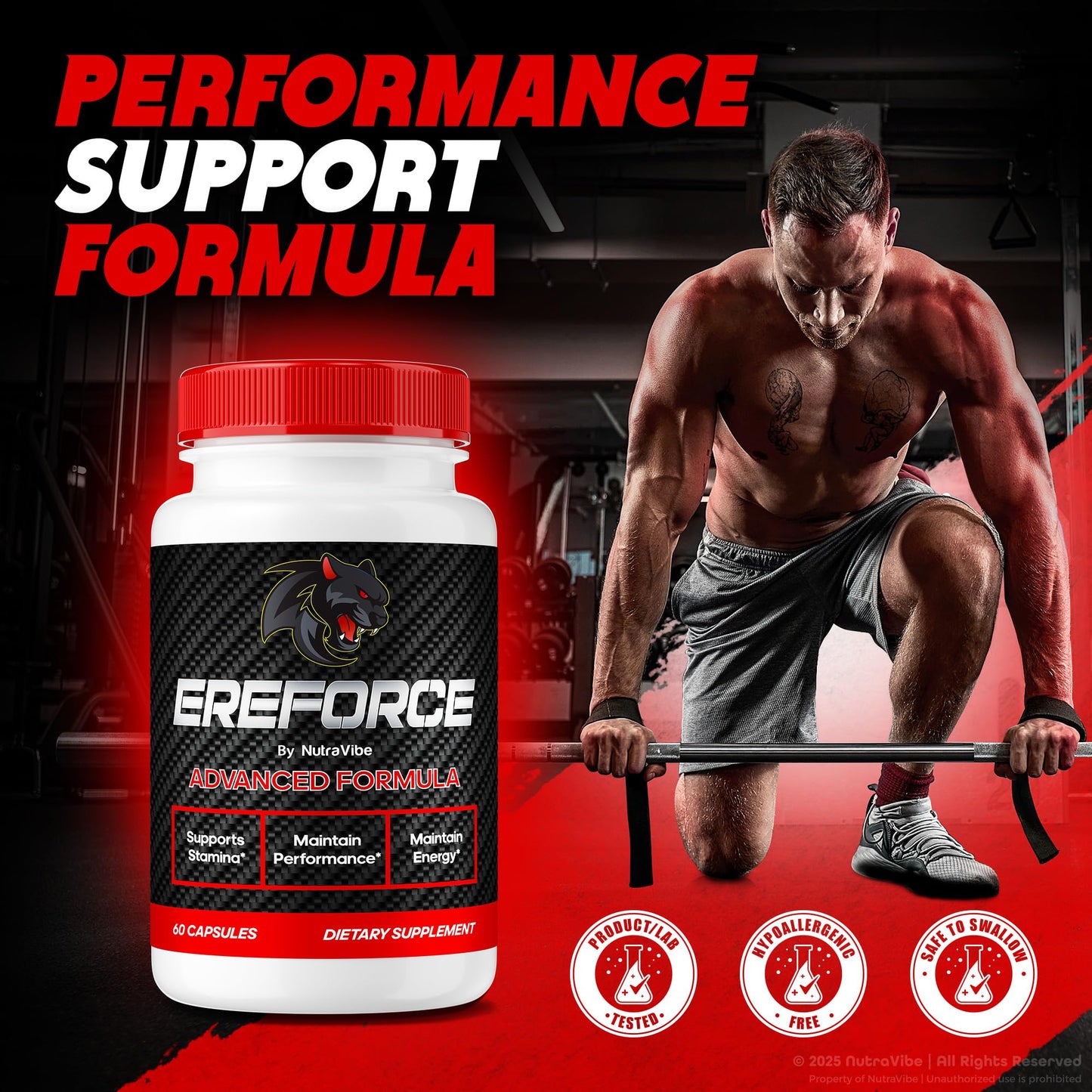 NutraVibe Ereforce Advanced Daily Formula Capsule 300 Capsules