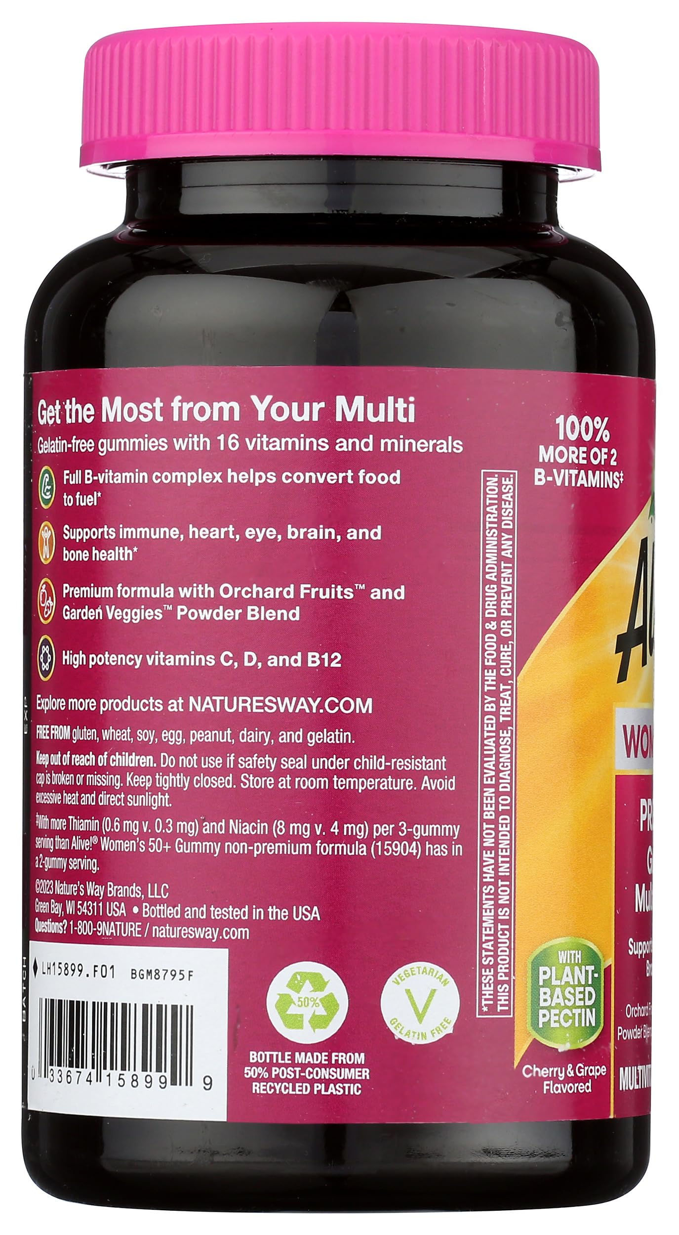 Nature's Way Multivitamin Alive Women 50 Plus Gummy 75 Count