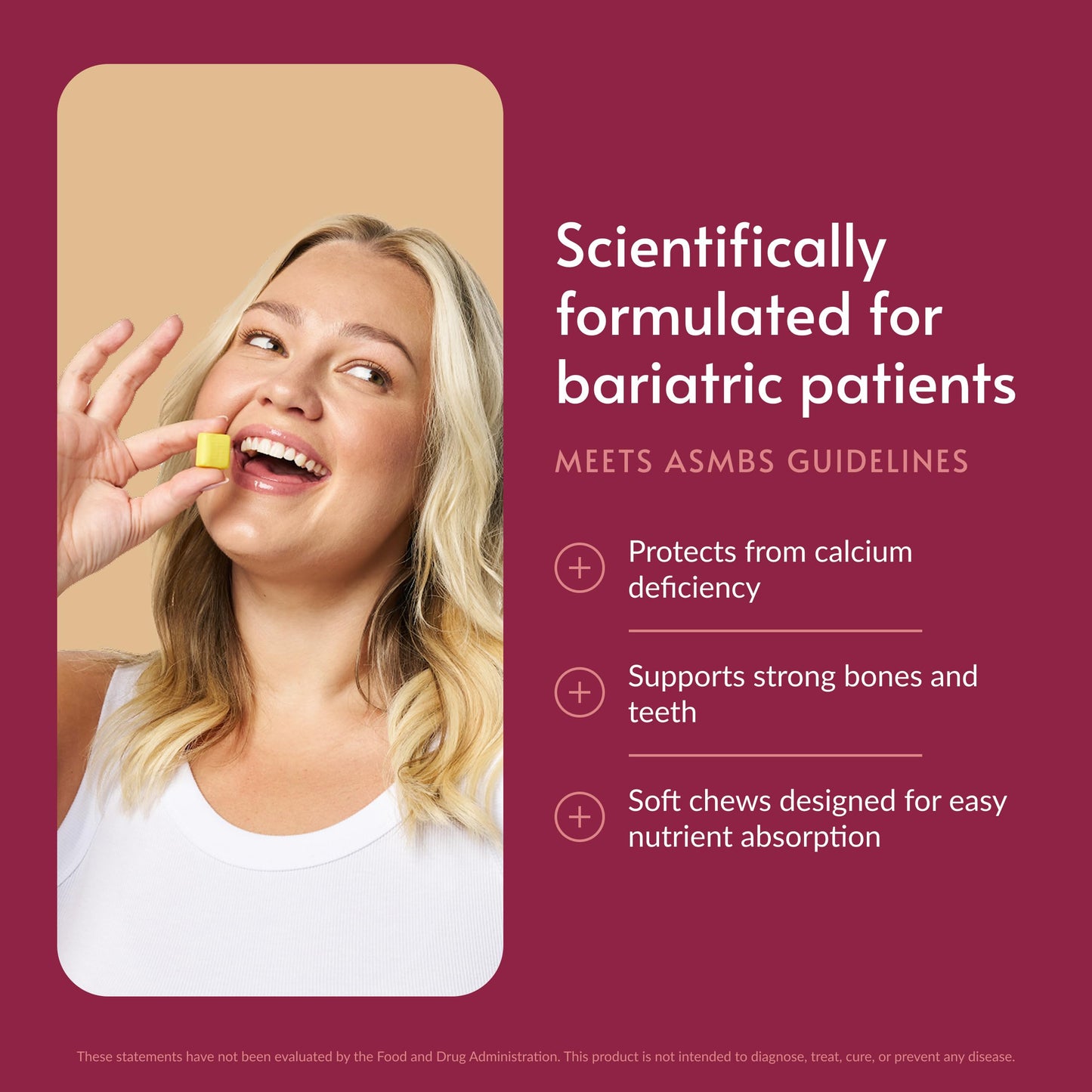 Bariatric Advantage Calcium Citrate Chewy Bites Pineapple Mango Gummy 19.4